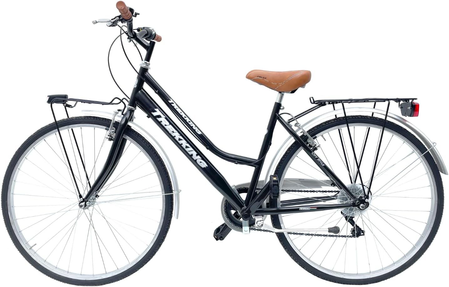Bicicletta Donna da Passeggio Olanda Misura 28 Bici da città Vintage retrò con Cestino Nero Con Cambio