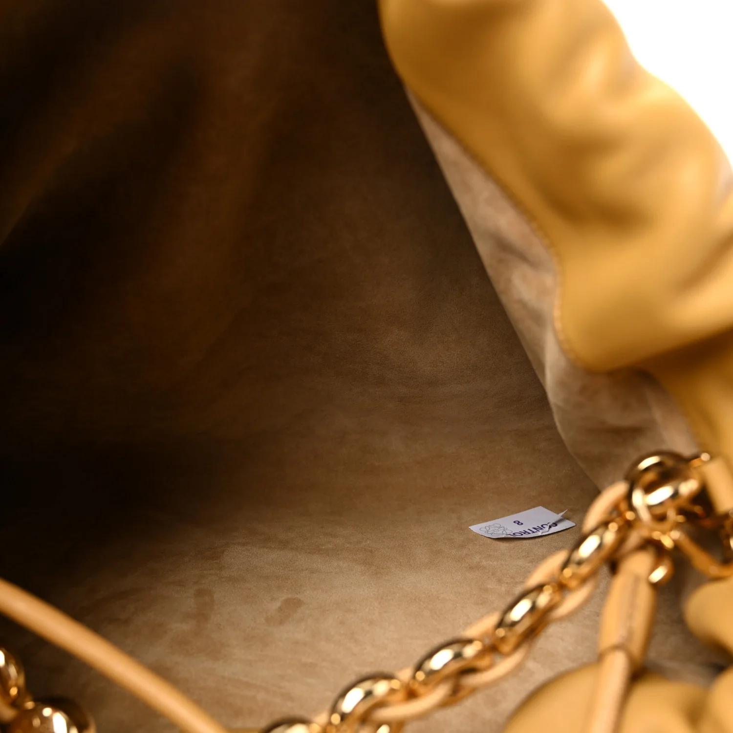 Mellow Nappa Donut Chain Large Flamenco Knot Clutch Sahara - Top Club