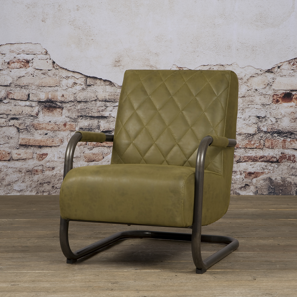 Fauteuil Civo met armleuning bull Antraciet - set van 4