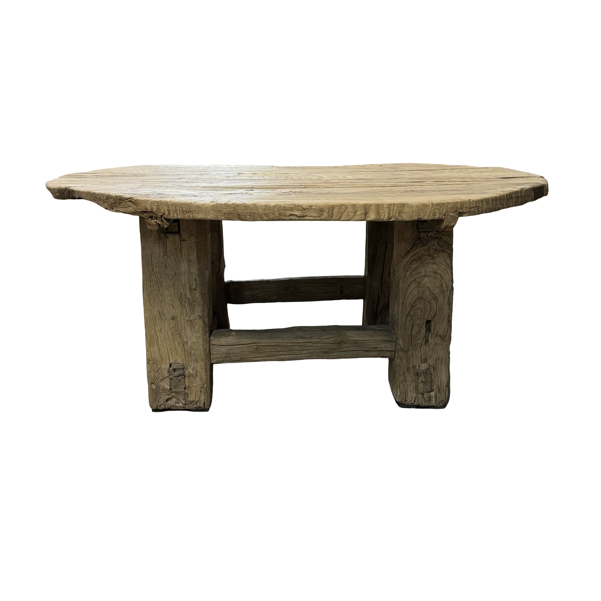 Salontafel naturel Ø135 cm uniek robuust uniek