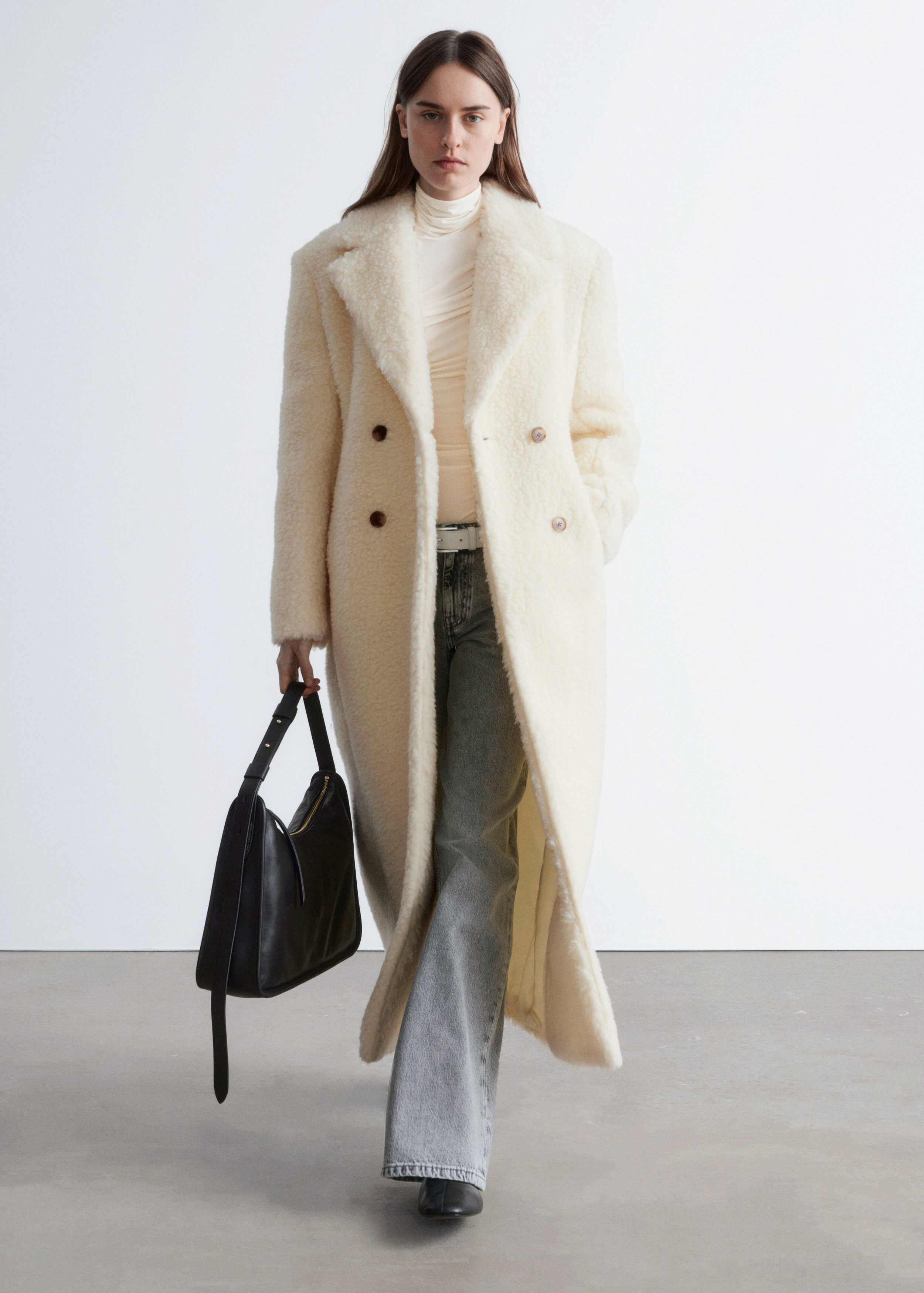 & Other Stories LEATHER TOTE BAG