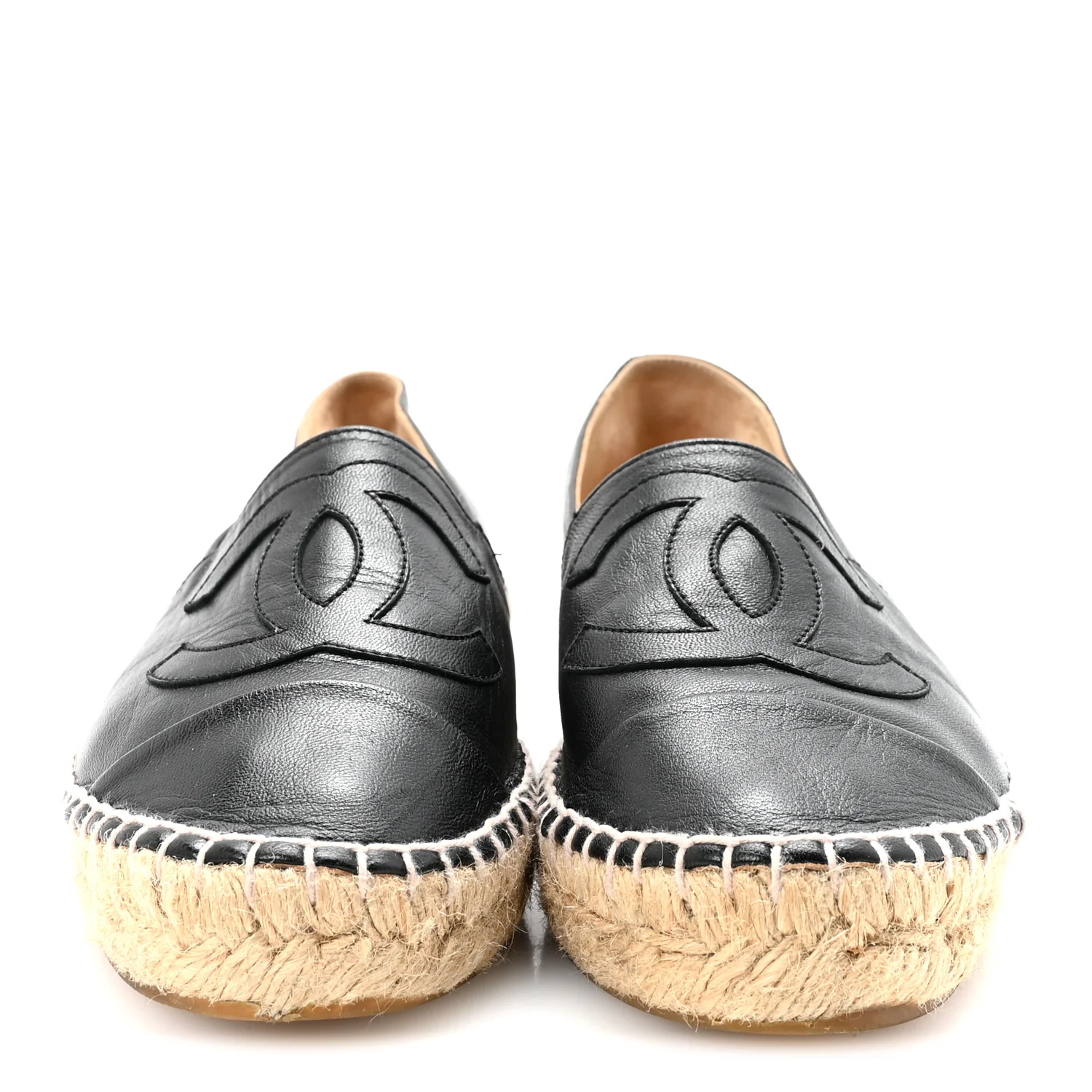 Lambskin CC Espadrilles 37 Black - Top Club