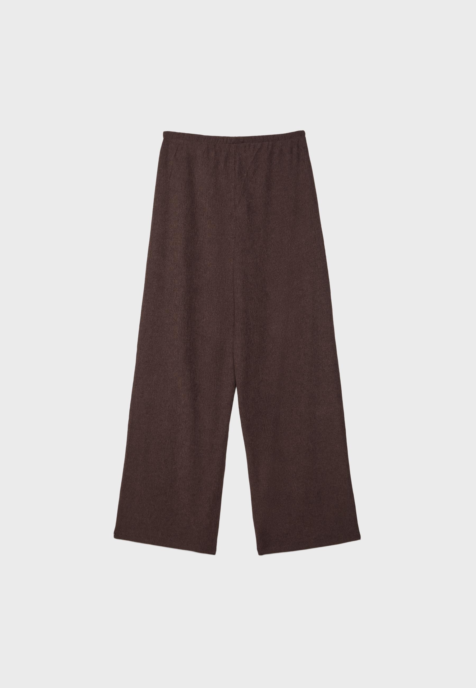 STRAIGHT-LEG CREASED-EFFECT TROUSERS