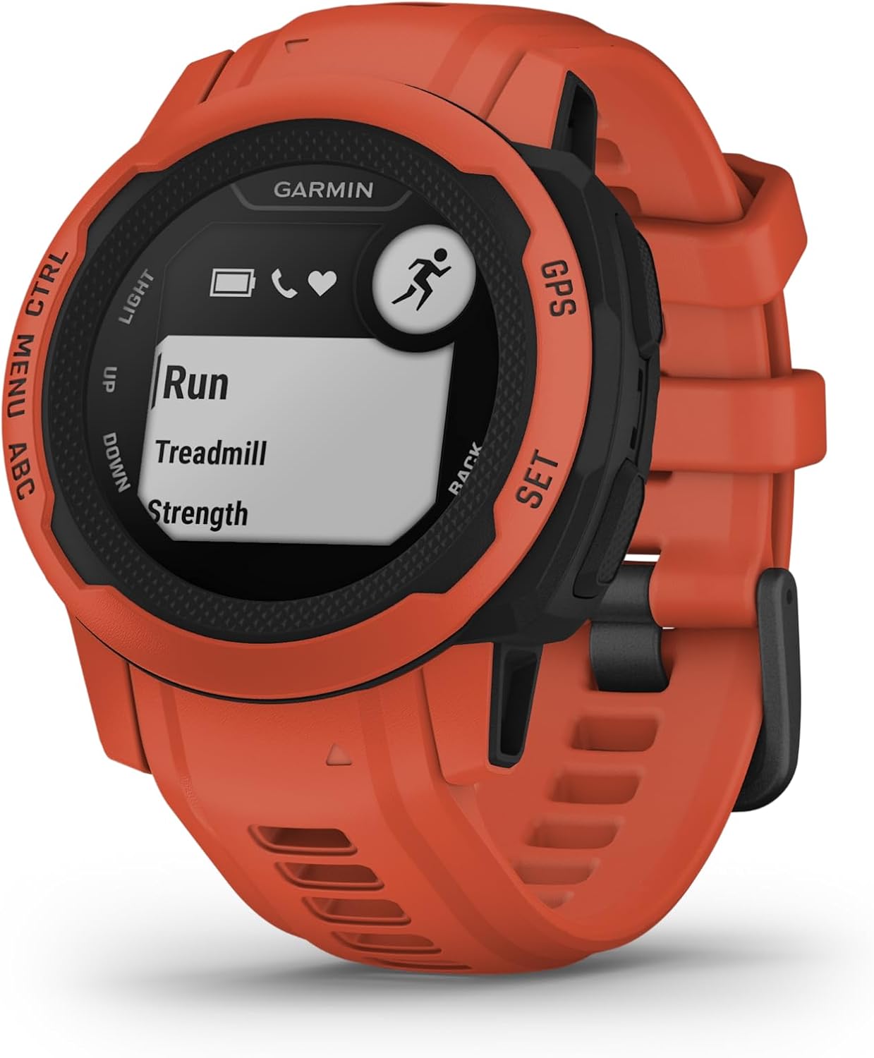 Instinct 2S, Smartwatch, 40mm, Rugged design, Autonomia 21 giorni, +30 app multisport, GPS, Cardio, SpO2, Activity Tracker 24/7, Connect IQ (Poppy) (Ricondizionato)