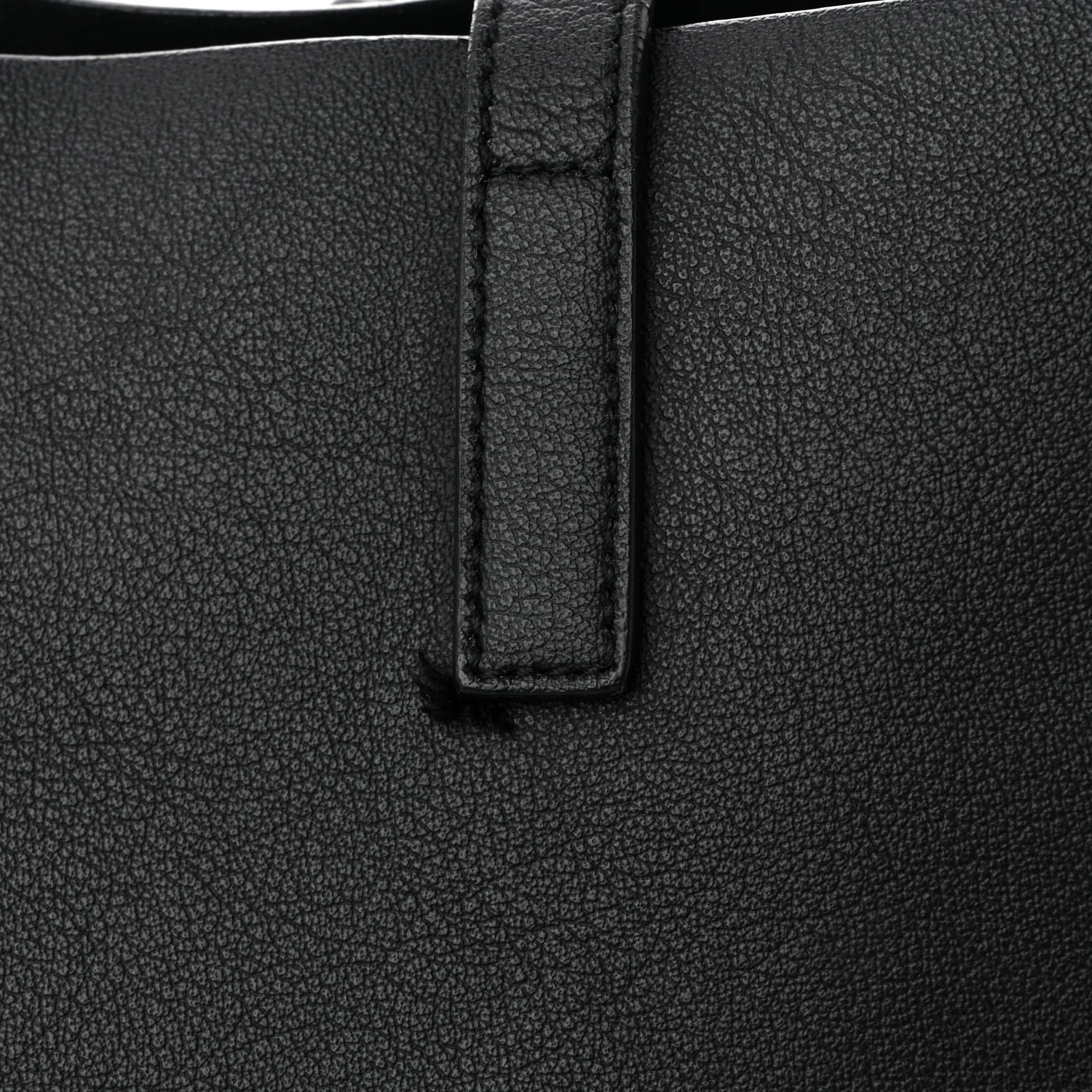 Calfskin Large Shopping Tote Black - Top Club