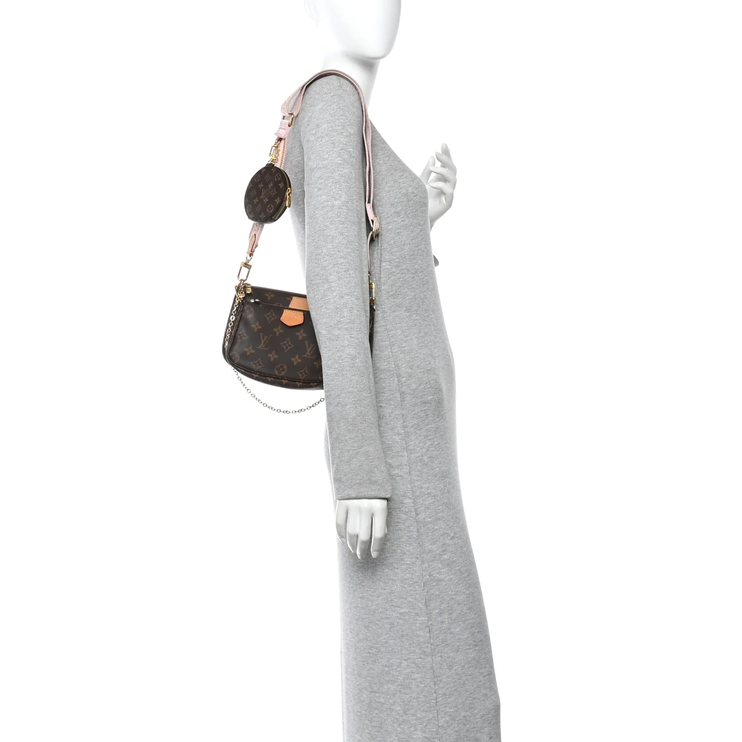 Monogram Multi Pochette Accessories Rose Clair