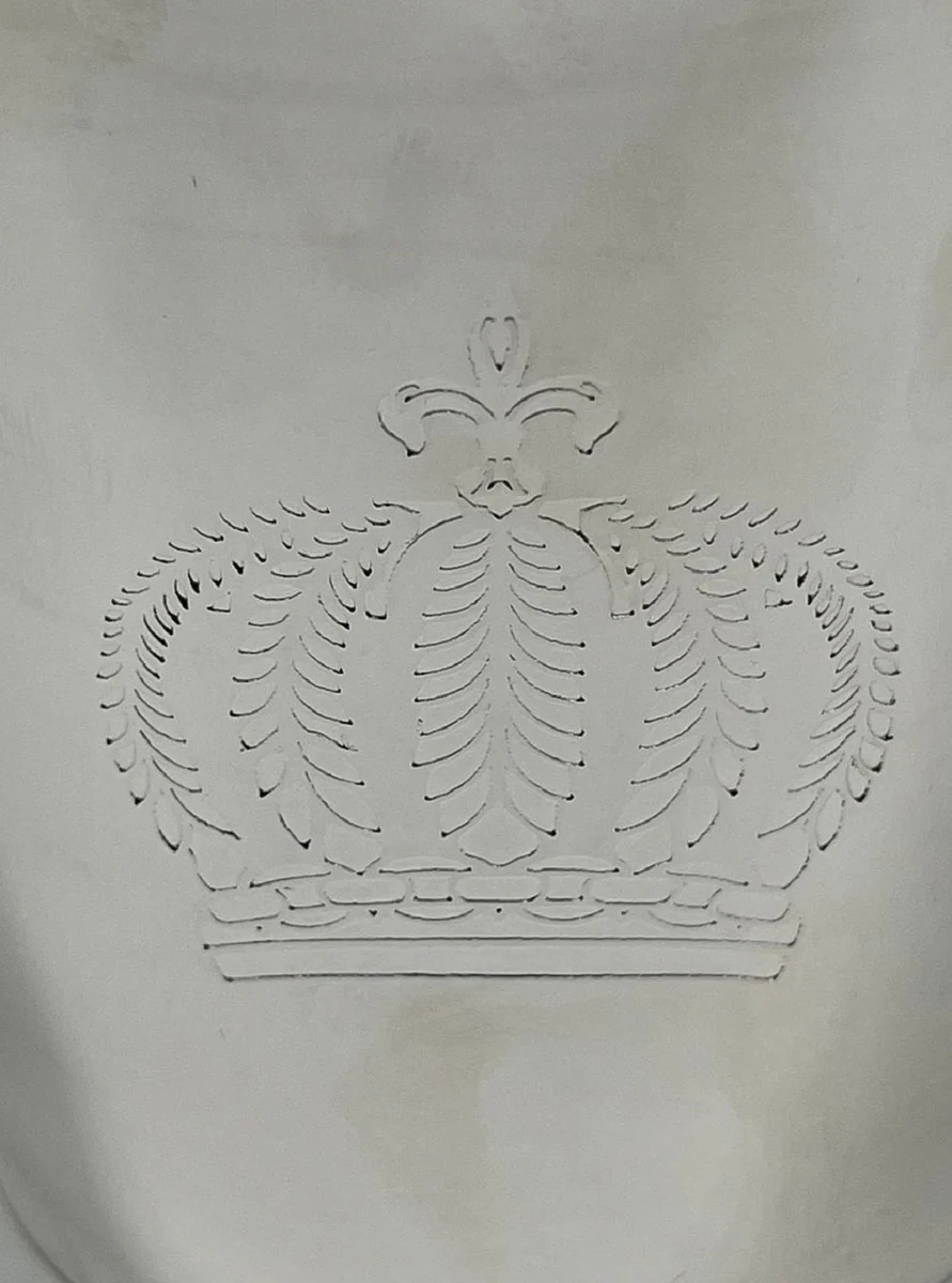 Pompöös by Luxus Baroque Champagne Cooler Crown Silver H. 14 cm - designed by Harald Glööckler