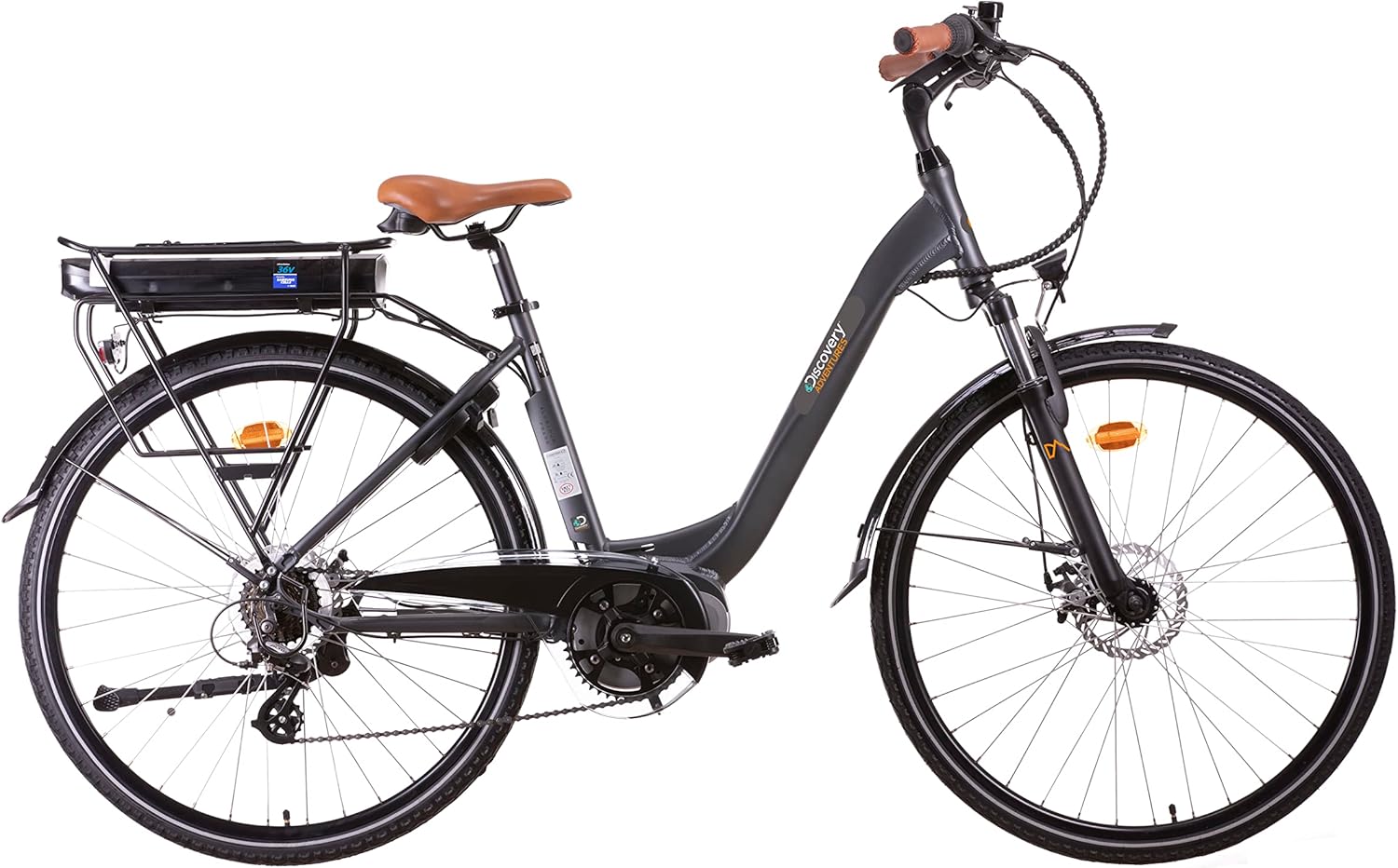 Discovery, Bicicletta Uomo, Nero, 28