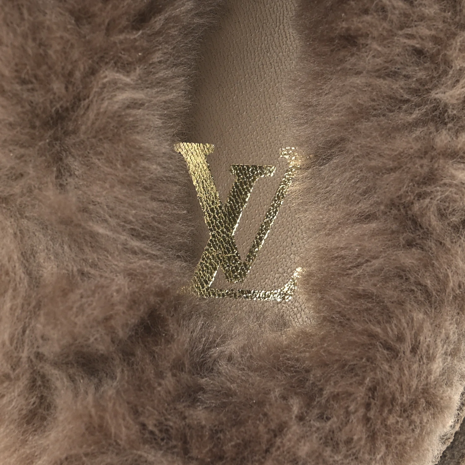 Monogram Fur LV Easy Mule 6 Brown - Top Club
