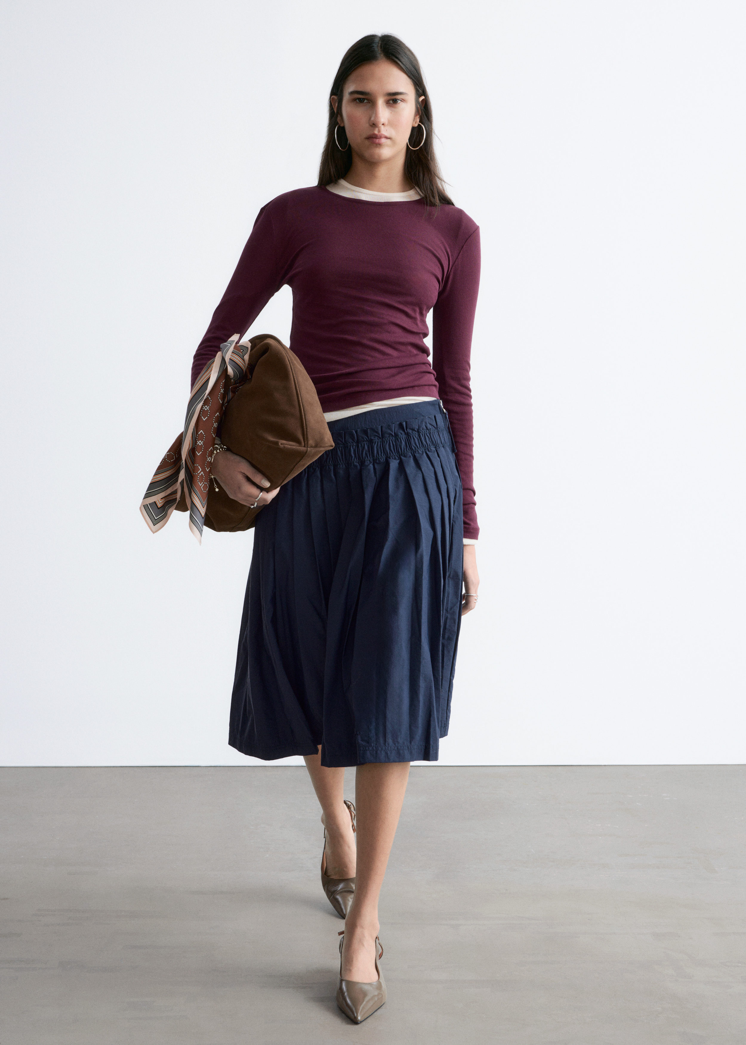 & Other Stories LONG-SLEEVE COTTON TOP