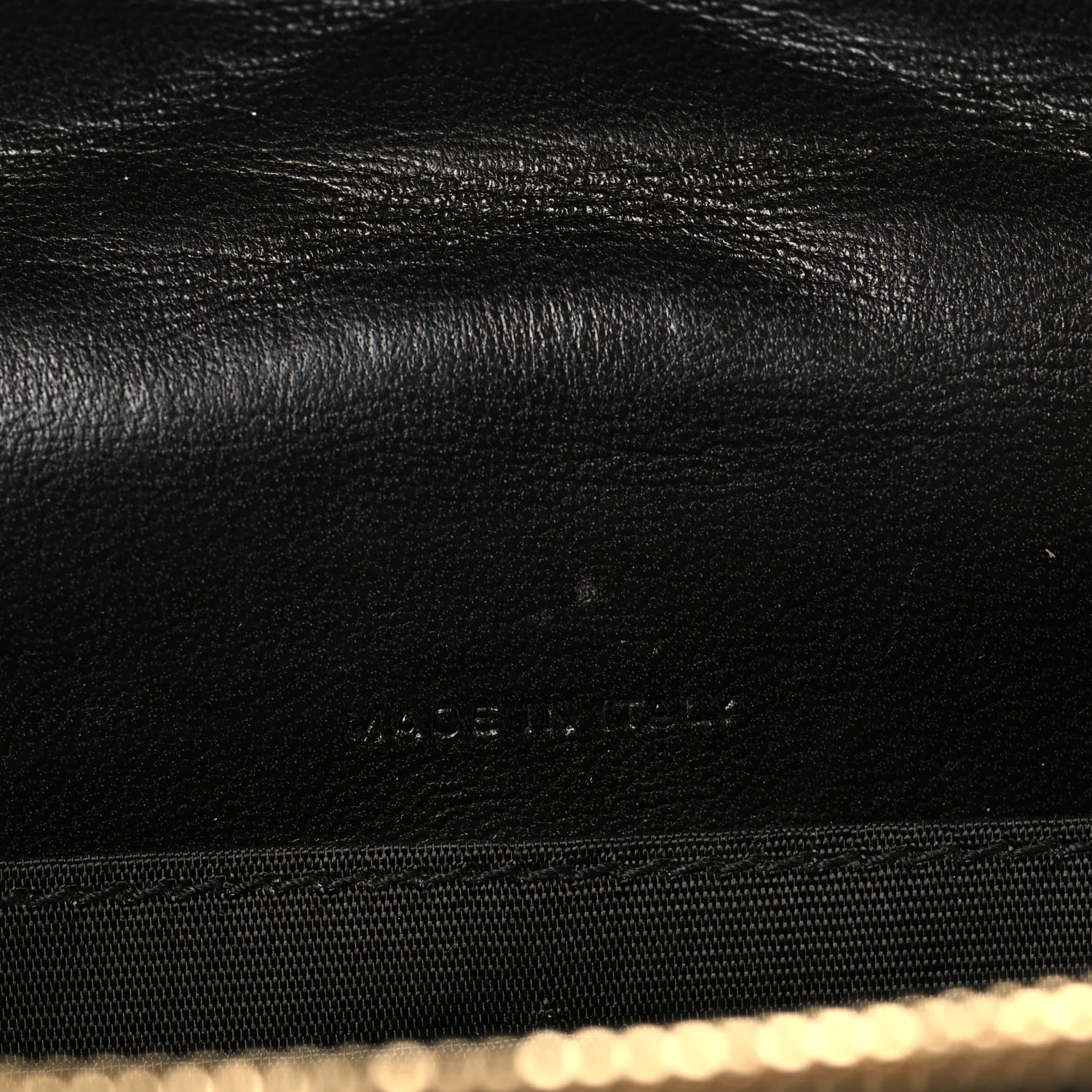 Calfskin Matelasse Chevron Monogram Envelope Chain Wallet Black - Top Club