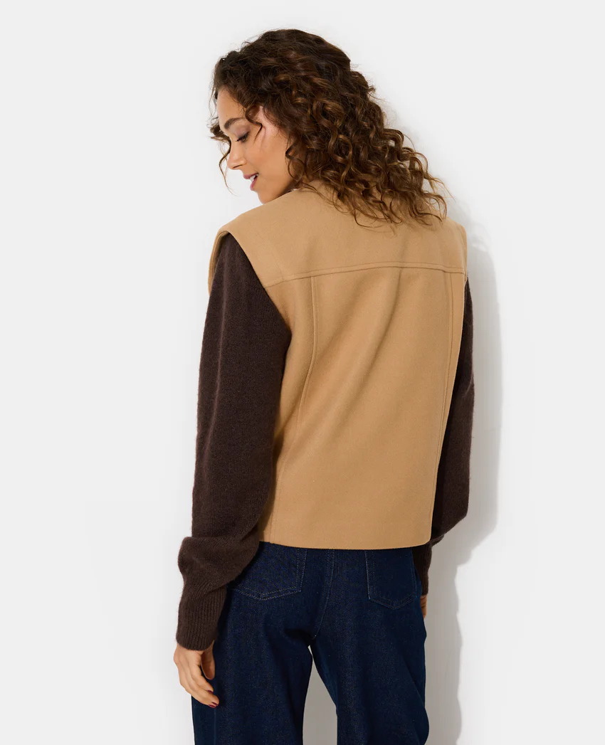 Pimkie Veste sans manches effet drap de laine