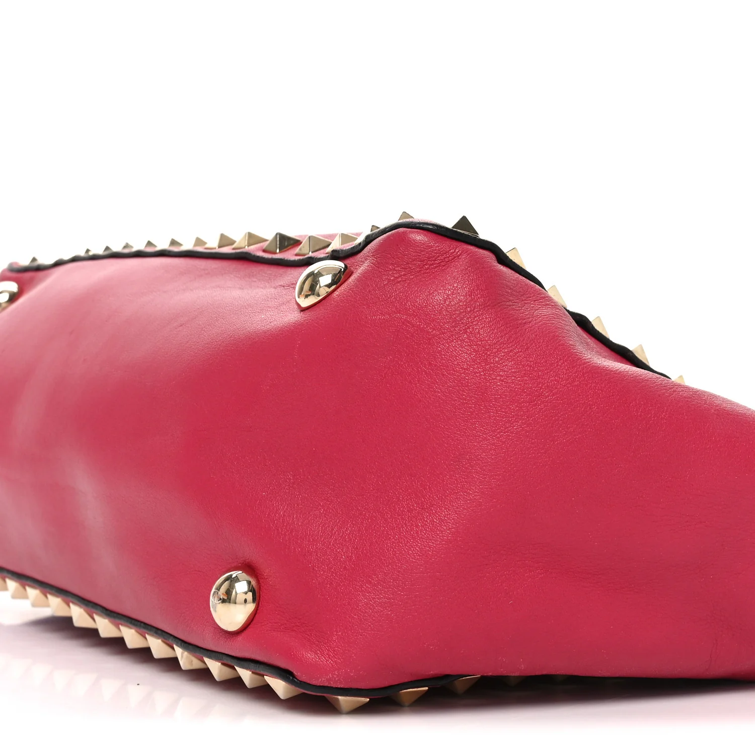 Vitello Small Rockstud Tote Cyclamin - Top Club