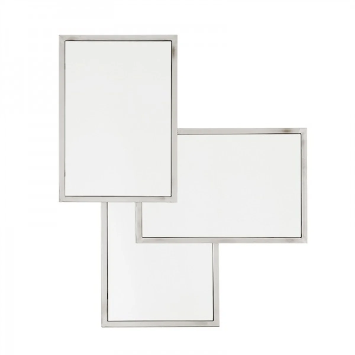Luxury mirror Neo Classic 80 x H 96 cm nickel-plated stainless steel - wall mirror - luxury hotel furniture collection