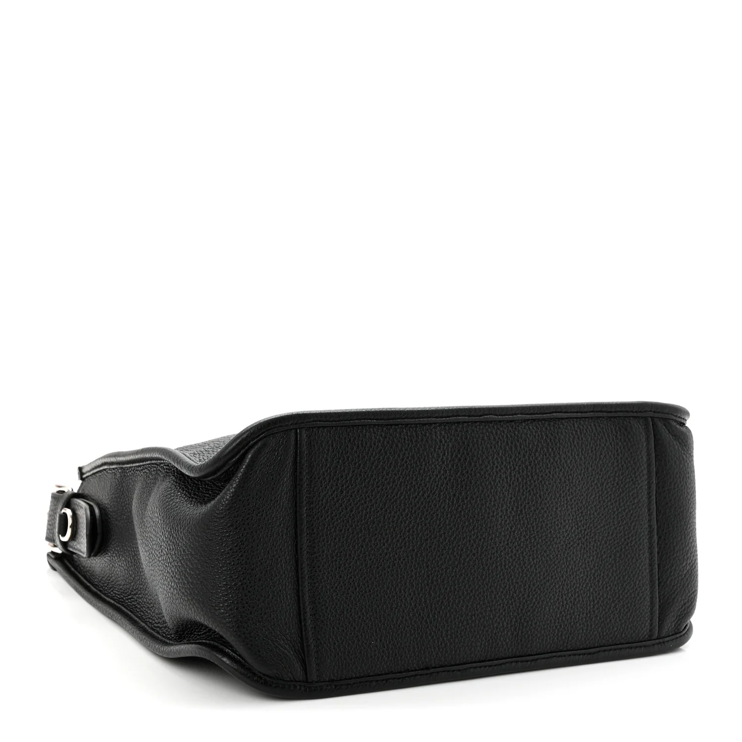 Vitello Daino Soft Hobo Messenger Bag Black - Top Club
