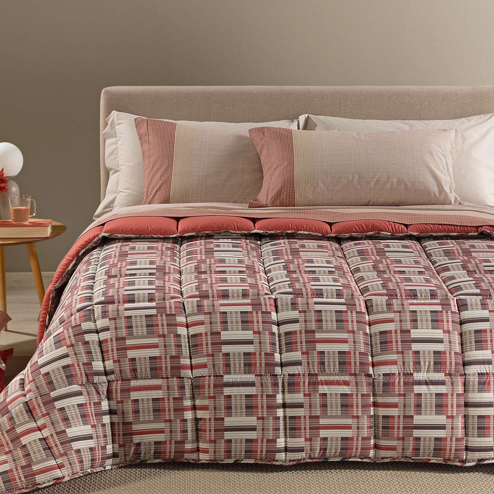 Trapunta In Microfibra Otis Piazza E Mezza Bordeaux Modern