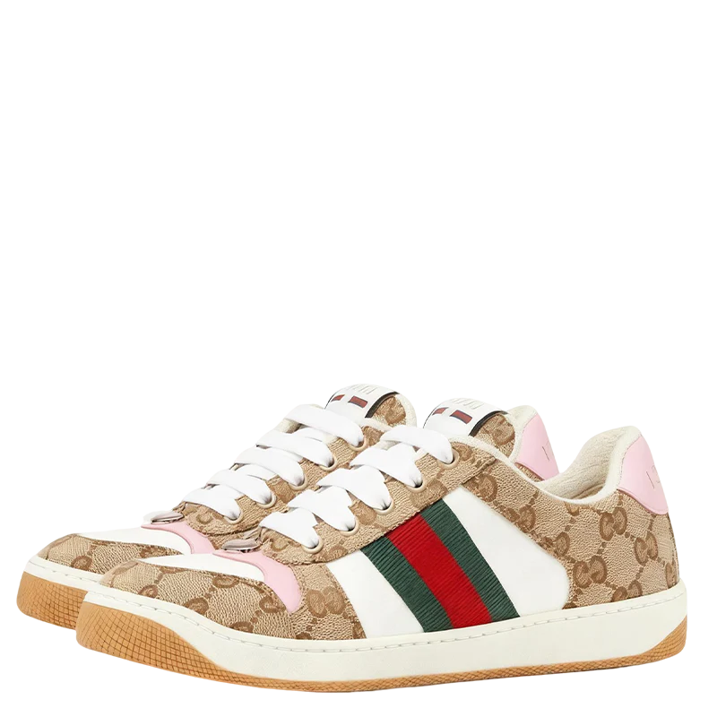 Gucci Unisex Sneakers With GG Print And Colorful Accents - Sneaker Replica Workshop