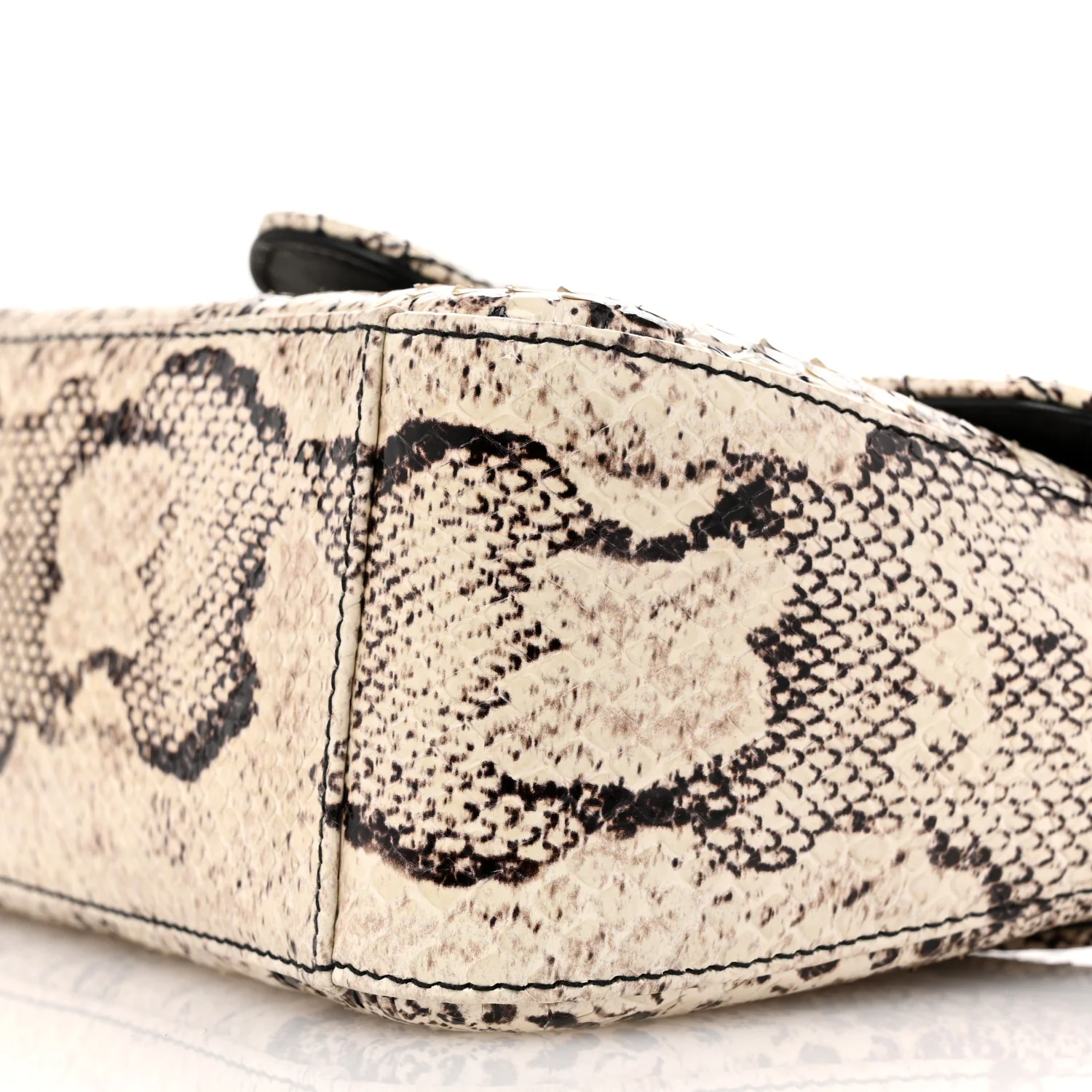 Snakeskin Matelasse Aria Mini GG Marmont Top Handle Shoulder Bag Roccia - Top Club