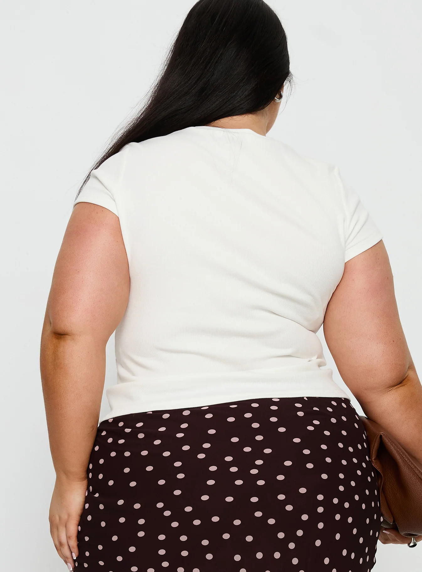 Baseline Longline Rib Top White Curve