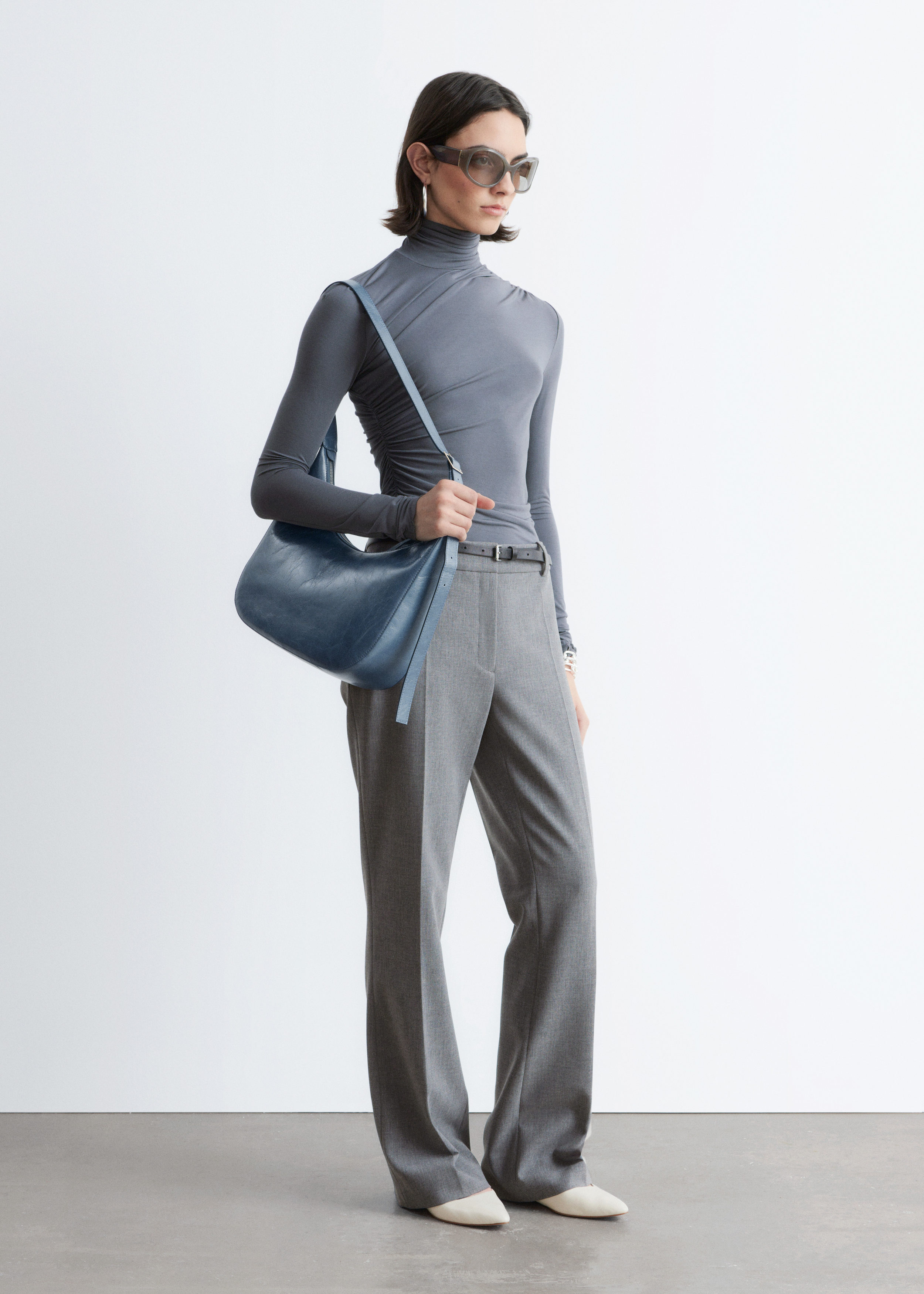 & Other Stories FLARED PRESS-CREASE TROUSERS