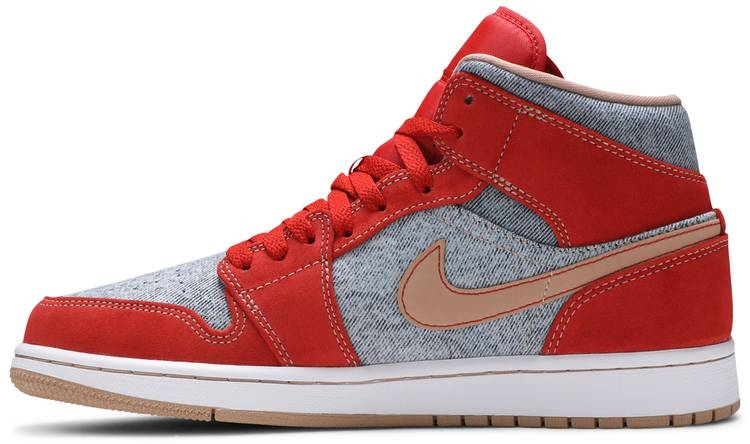 Air Jordan 1 Mid  Denim Red  DM4352-600 - Sneaker Replica Workshop