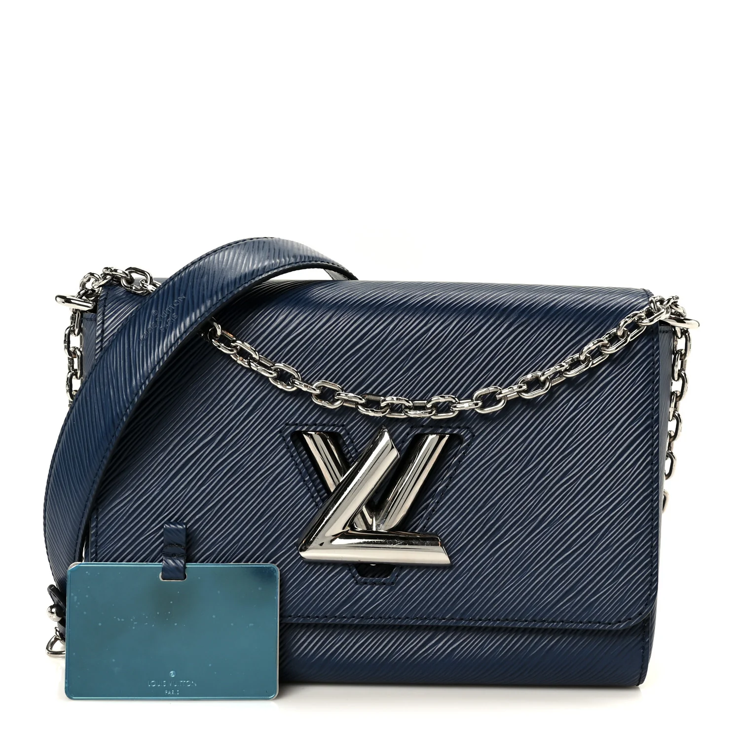 Epi Twist Shoulder Bag MM Navy - Top Club