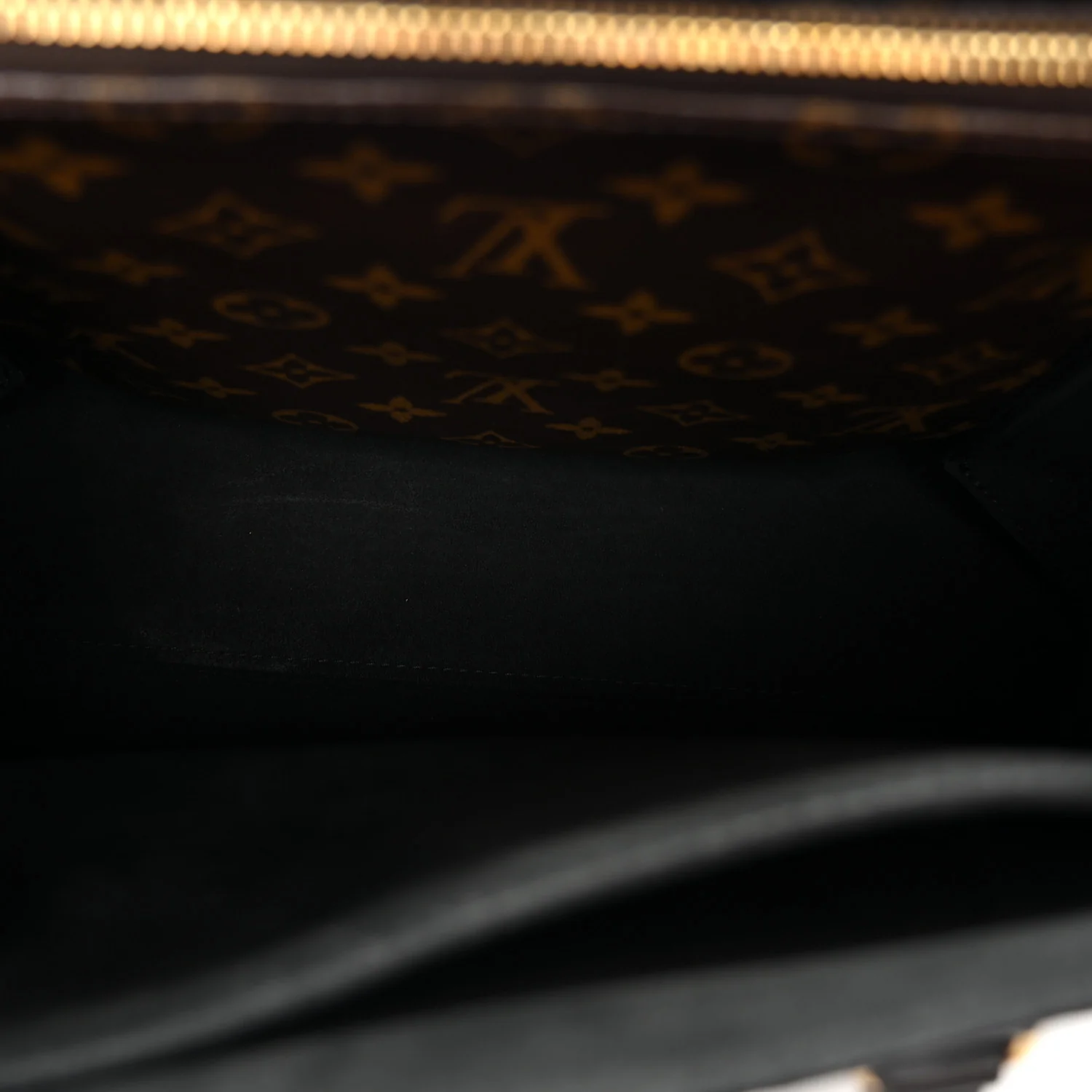 Monogram Flower Tote Black - Top Club