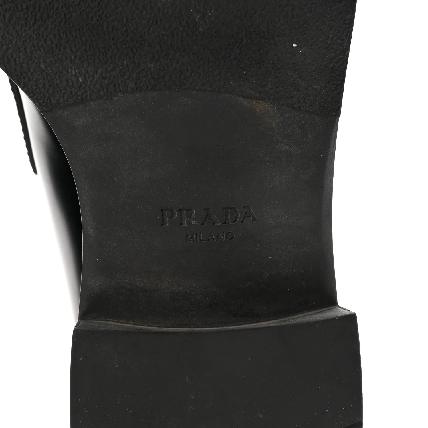 Spazzolato Metal Triangle Logo 50mm Loafers 40 Black - Top Club
