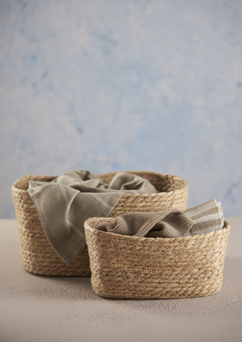Mand Leonie jute Leonie mandje - 25 x 15 cm