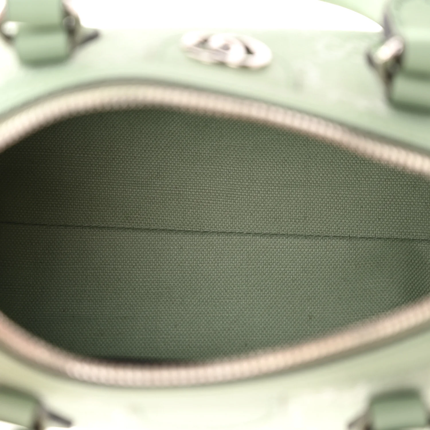 Denim GG Monogram Calfskin Mini Ophidia Top Handle Bag Pale Green - Top Club