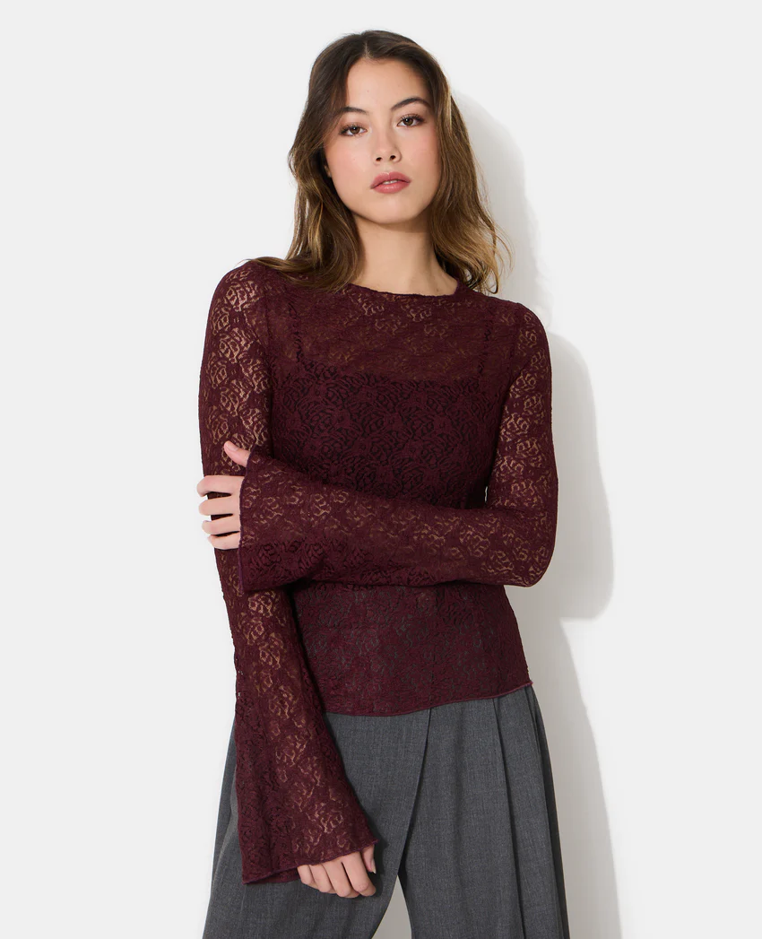 Pimkie Top en dentelle manches flare