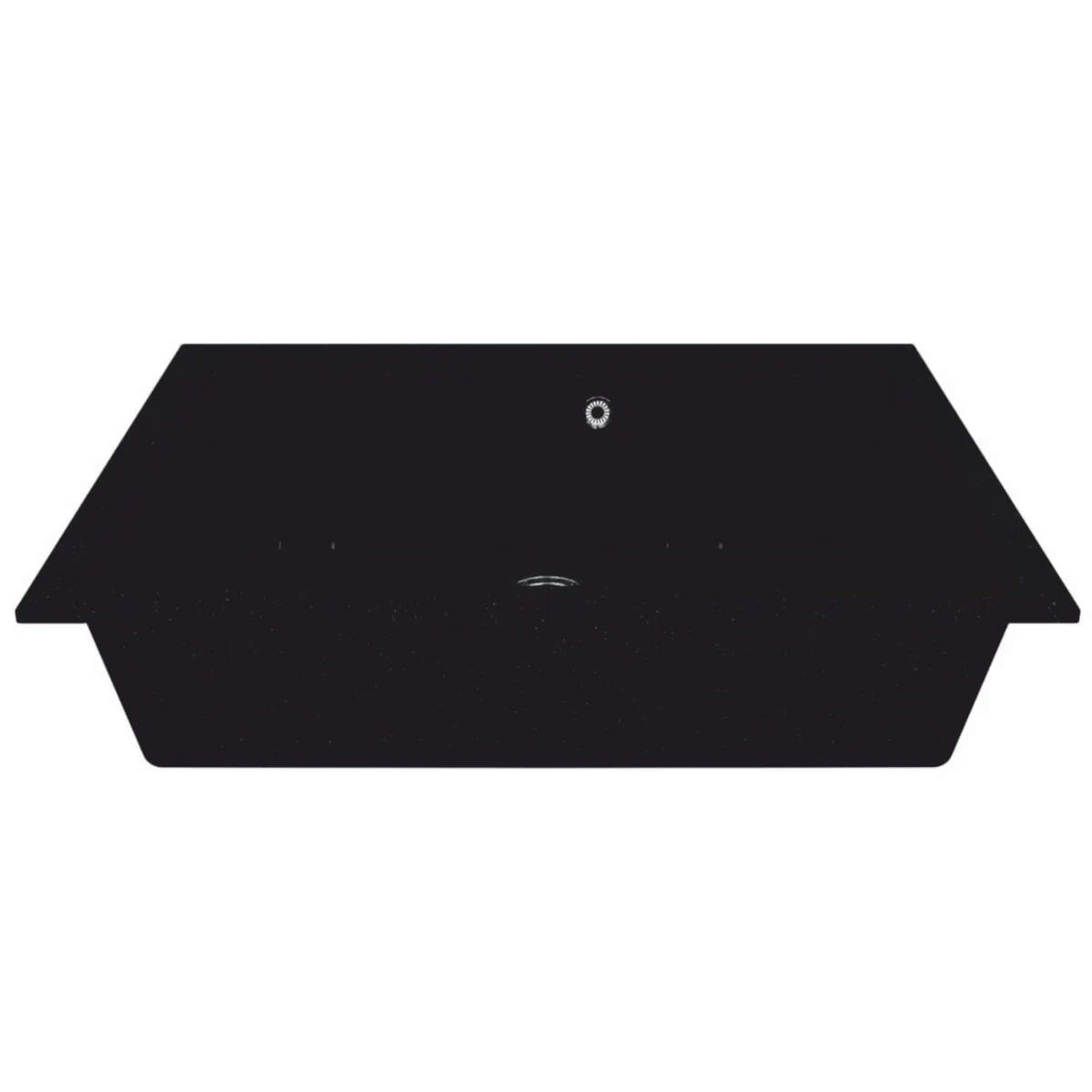 Luxury natural stone sink black 76 cm - kitchen accessories
