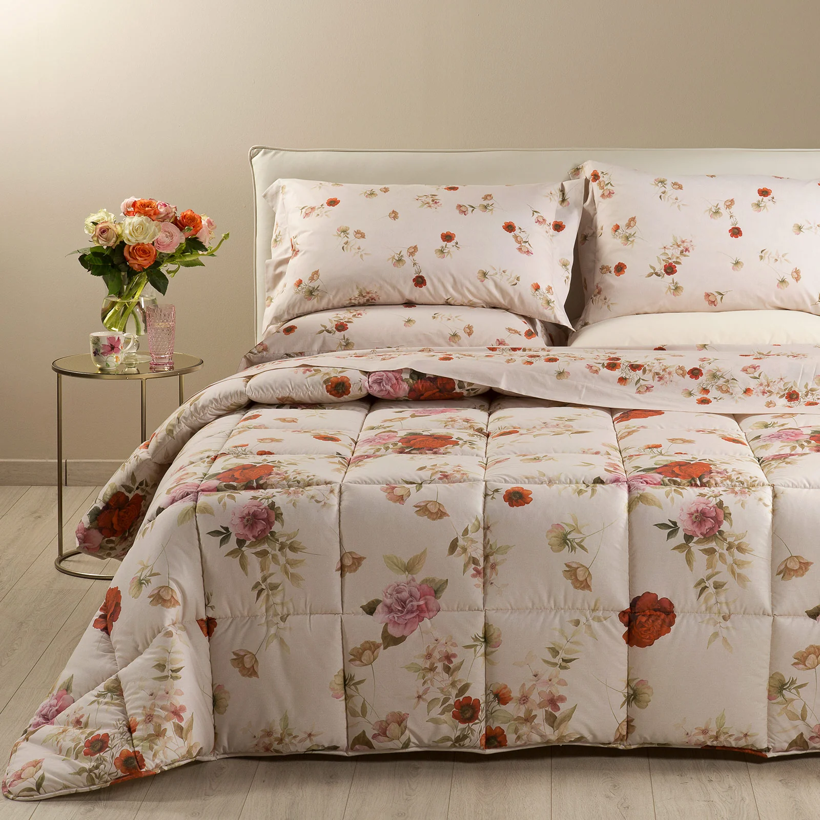 Cotton quilt Rosabella Single Caleffi