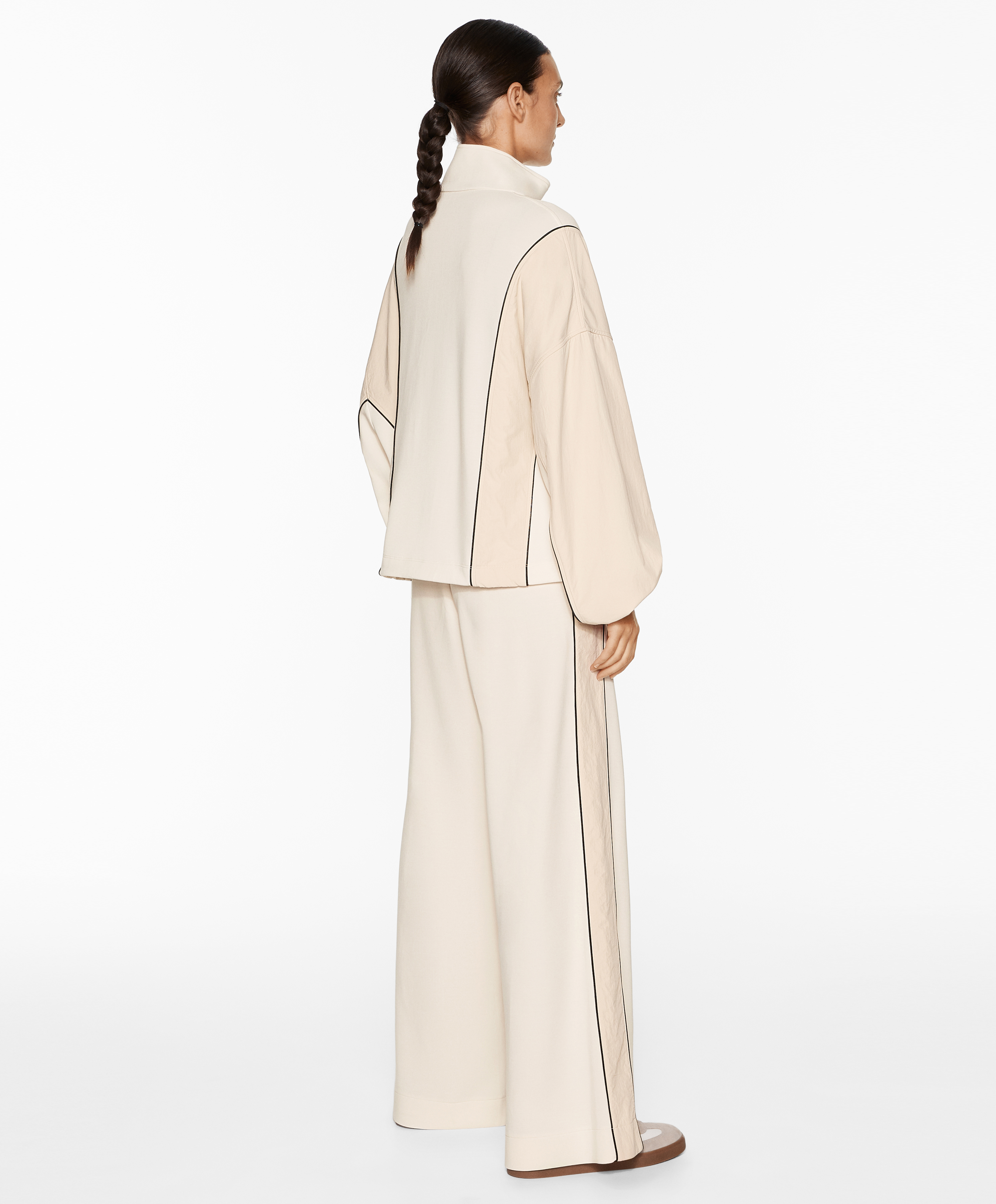 OYSHO Side appliqué jacket with modal
