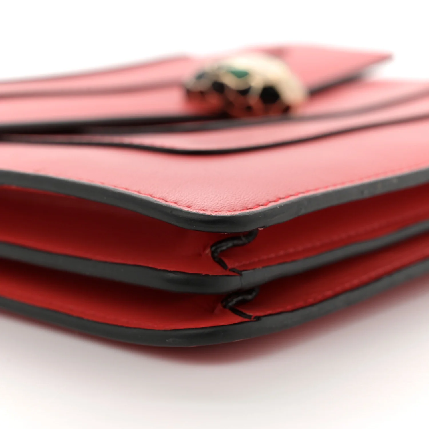 Calfskin Serpenti Forever Shoulder Bag Red - Top Club