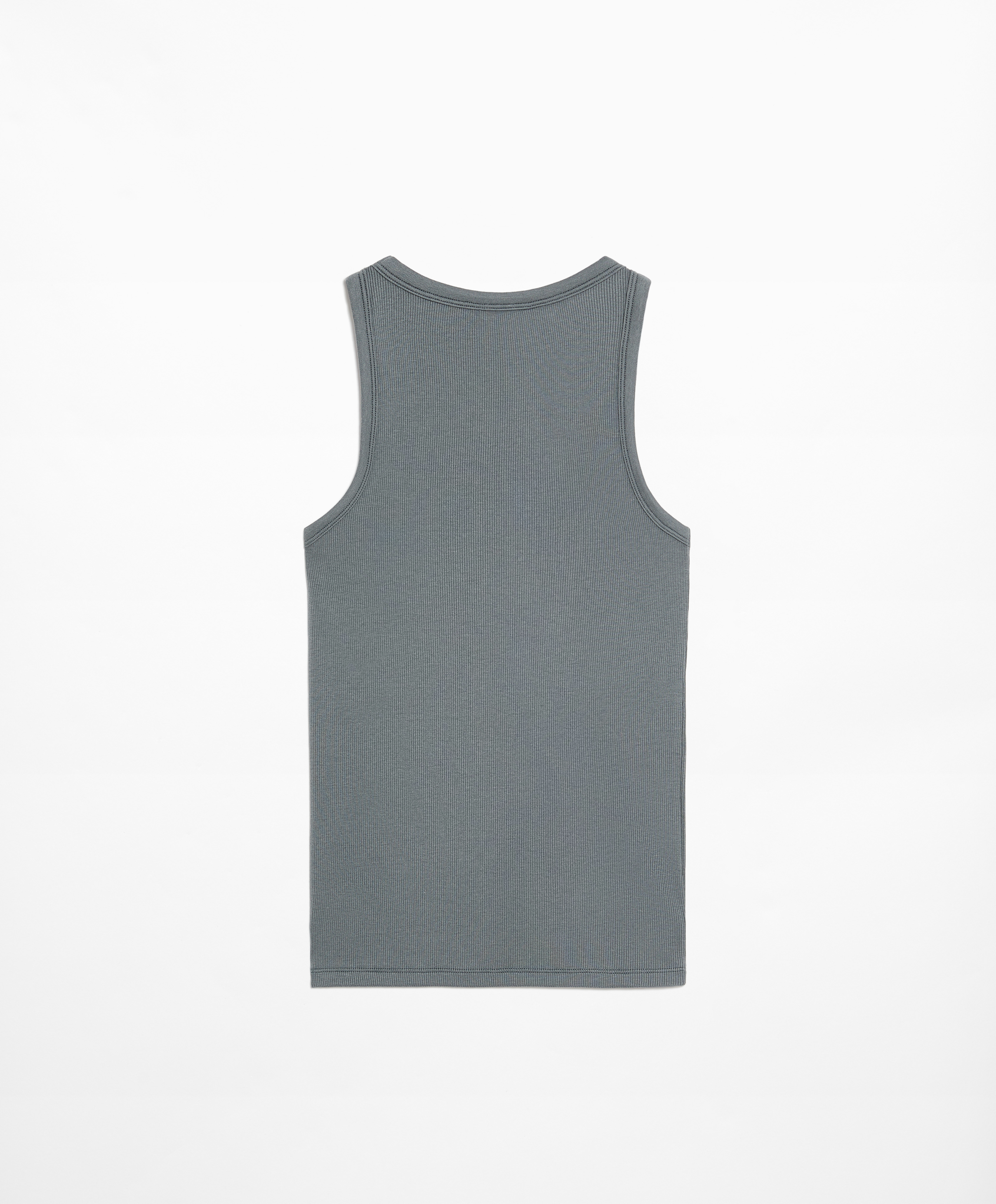 OYSHO Rib vest top with cotton and modal