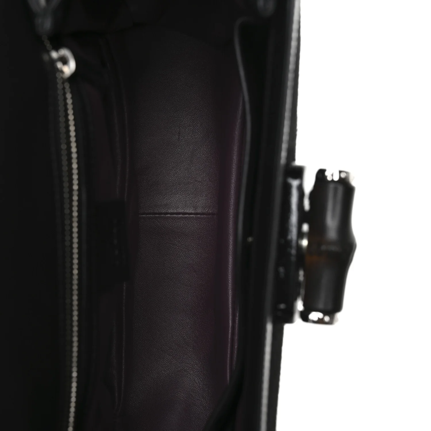 Pony Hair New Bamboo Medium Top Handle Bag Black - Top Club