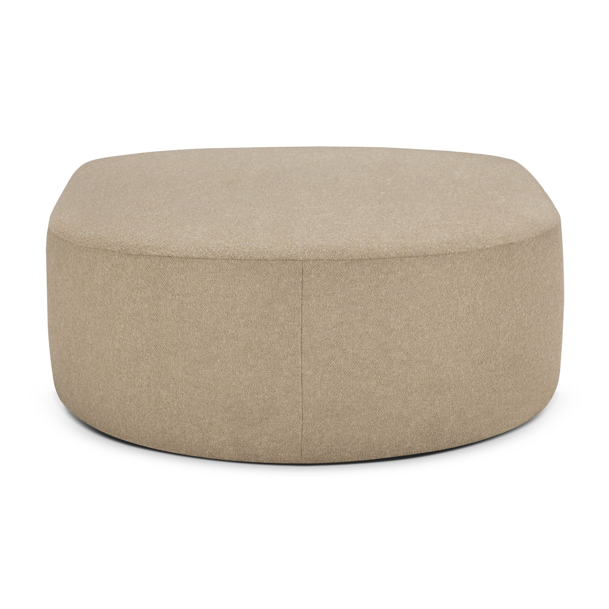 Voetenbank Bulky halfrond almond