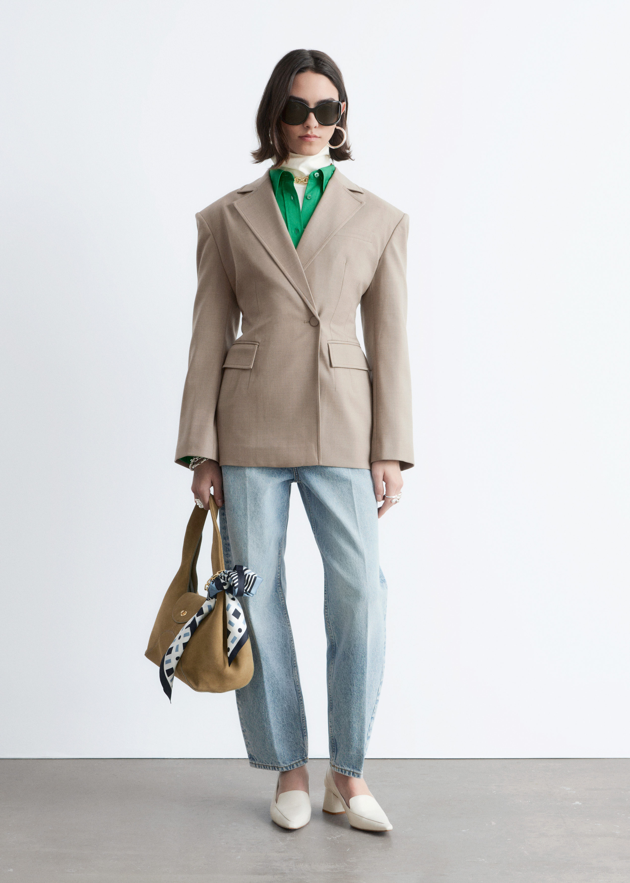 & Other Stories TAPERED WOOL BLAZER