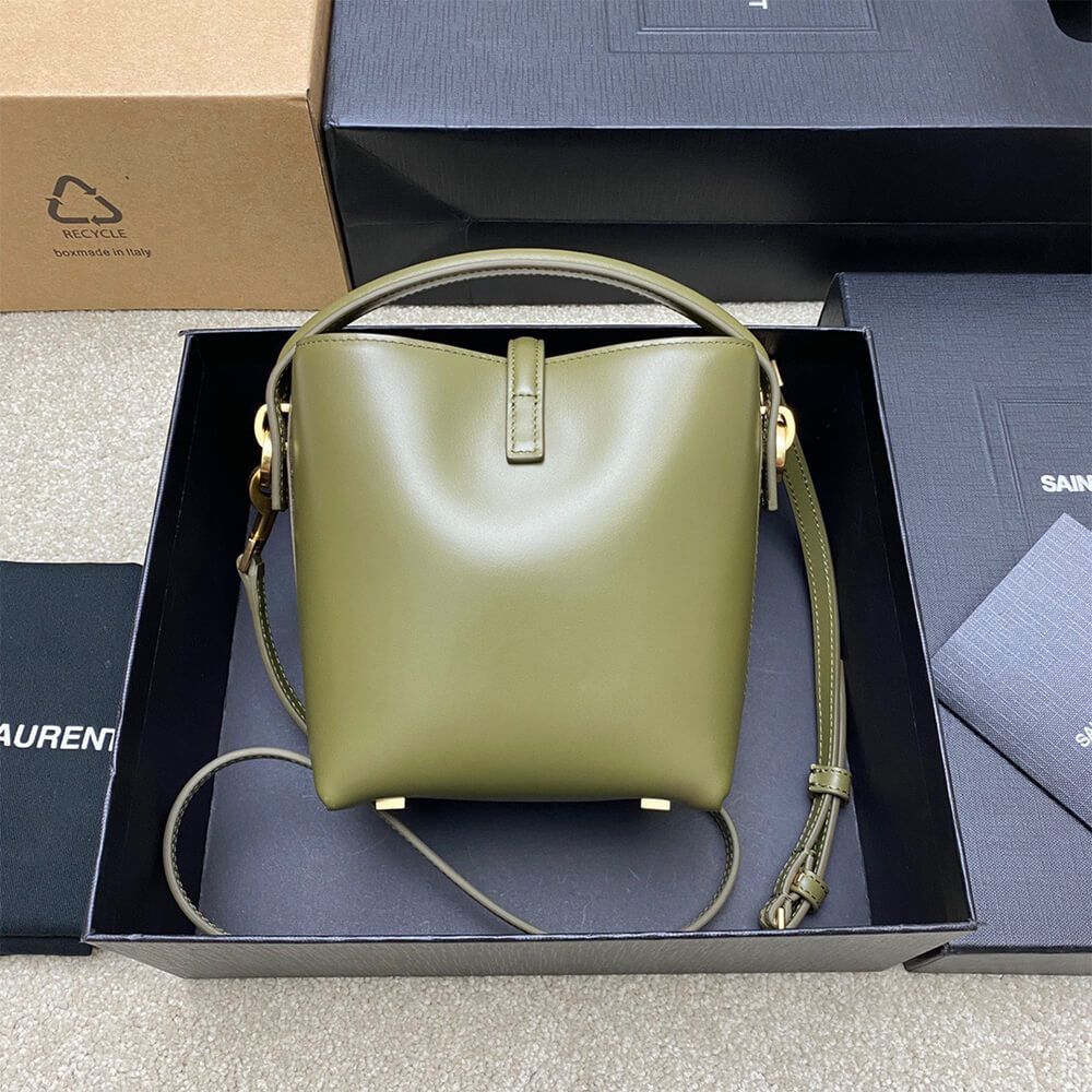 YSL LE 37 mini in shiny leather - Top Club