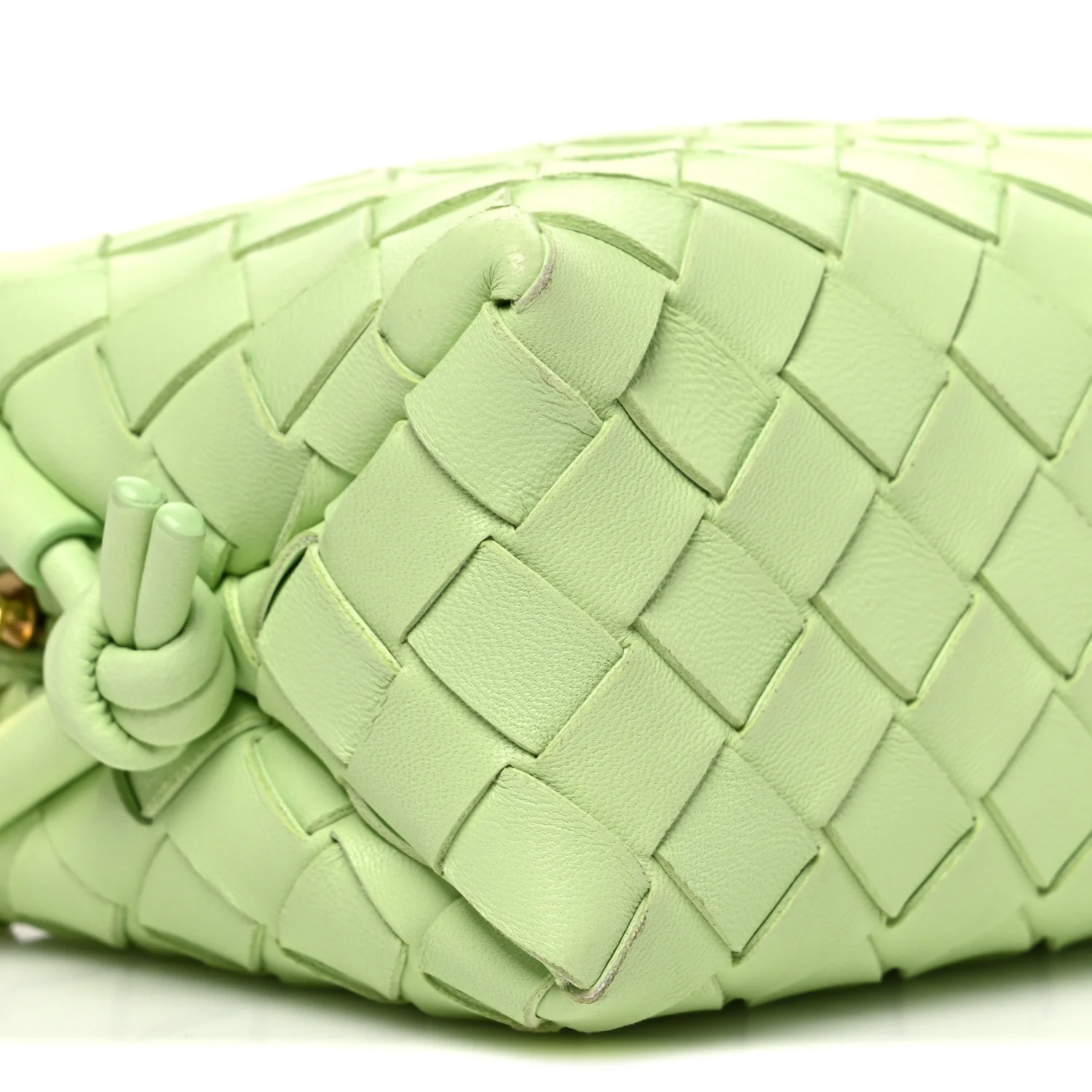 Nappa Intrecciato Mini Loop Camera Bag Fennel - Top Club