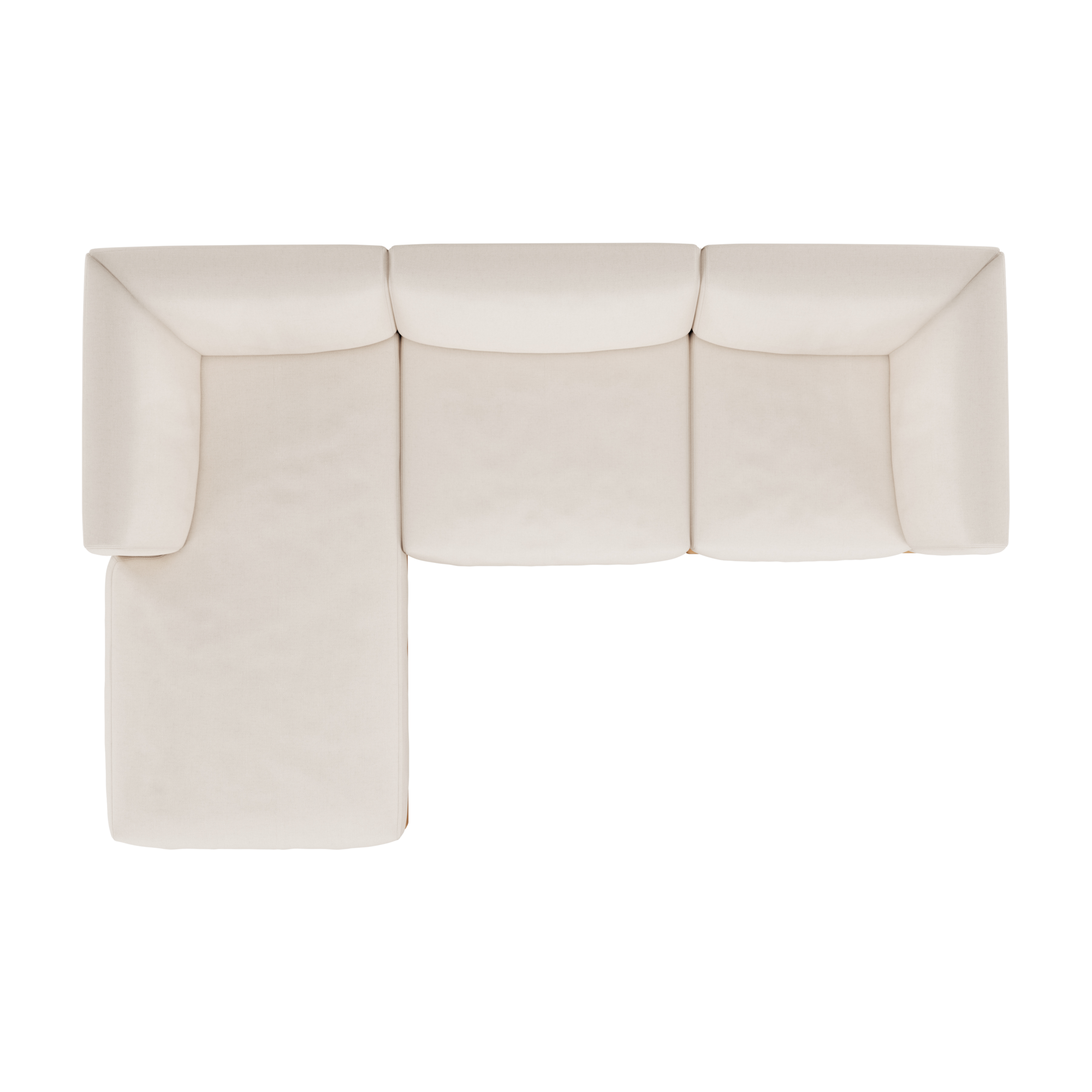 Modulaire bank Monocle outdoor wit set 3 zits lounge L