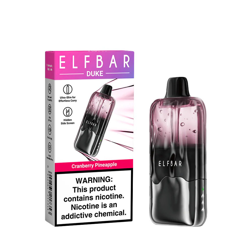 ELFBAR DUKE Rechargeable Disposable Vape (All Flavours)