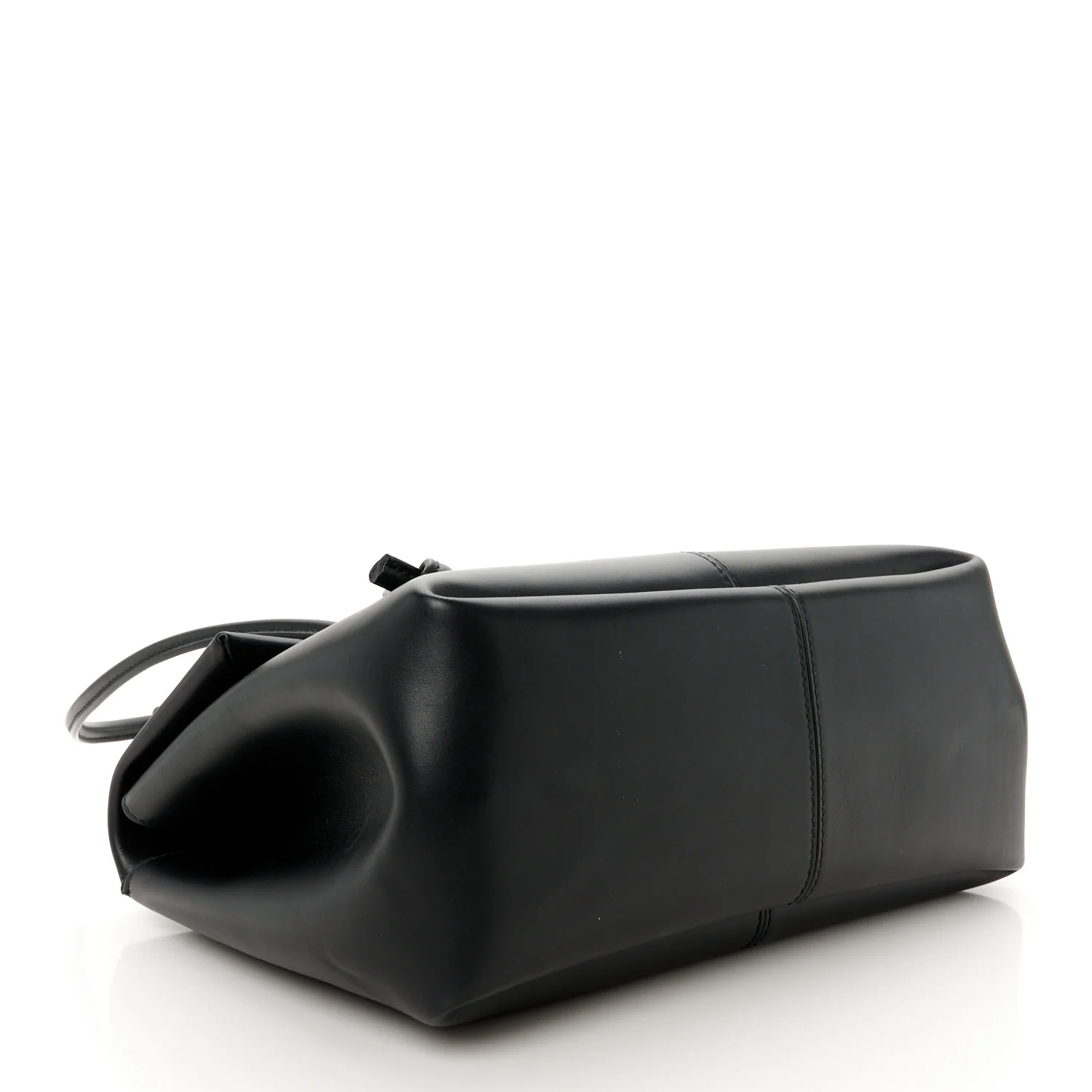 Calfskin Medium Falcon Shoulder Bag Black - Top Club