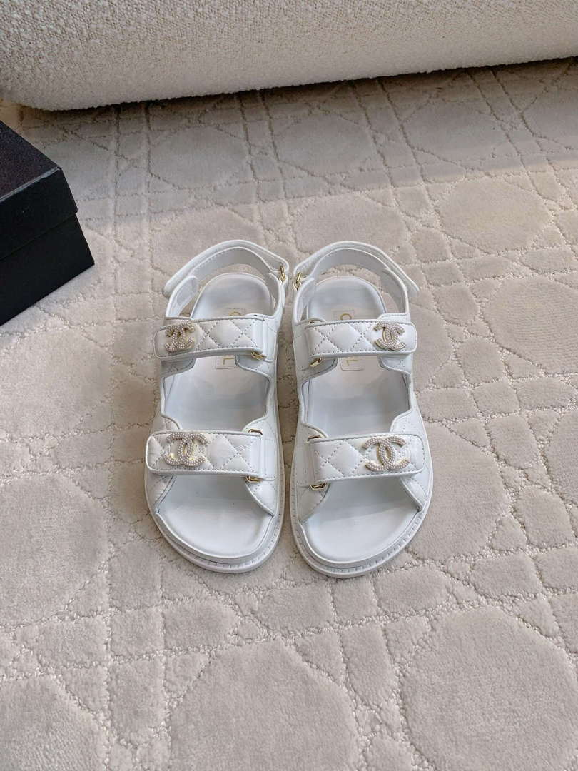 Chanel Women's Velcro Sandals Fashion Shoes C93436 - Sneaker Replica Workshop