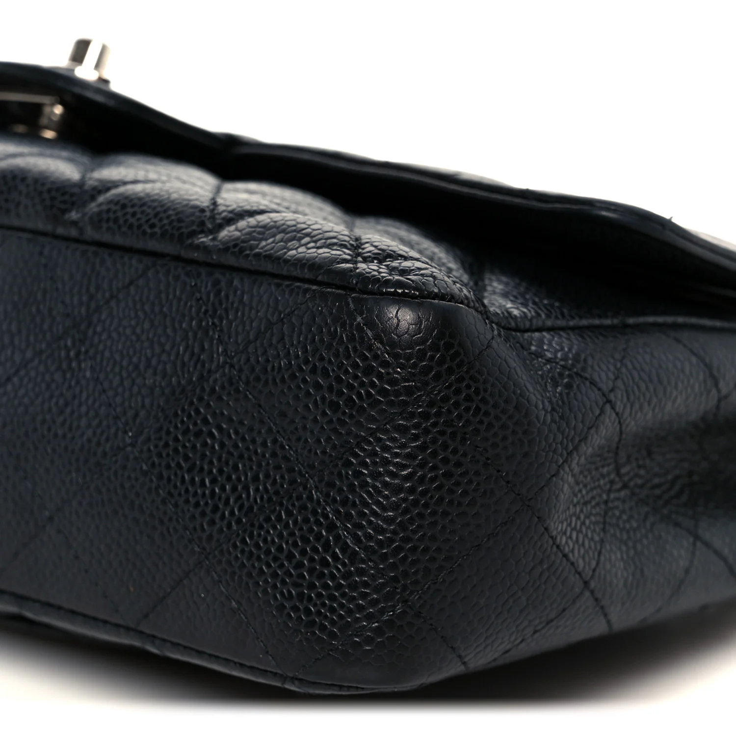 Caviar Quilted Medium Double Flap Black - Top Club