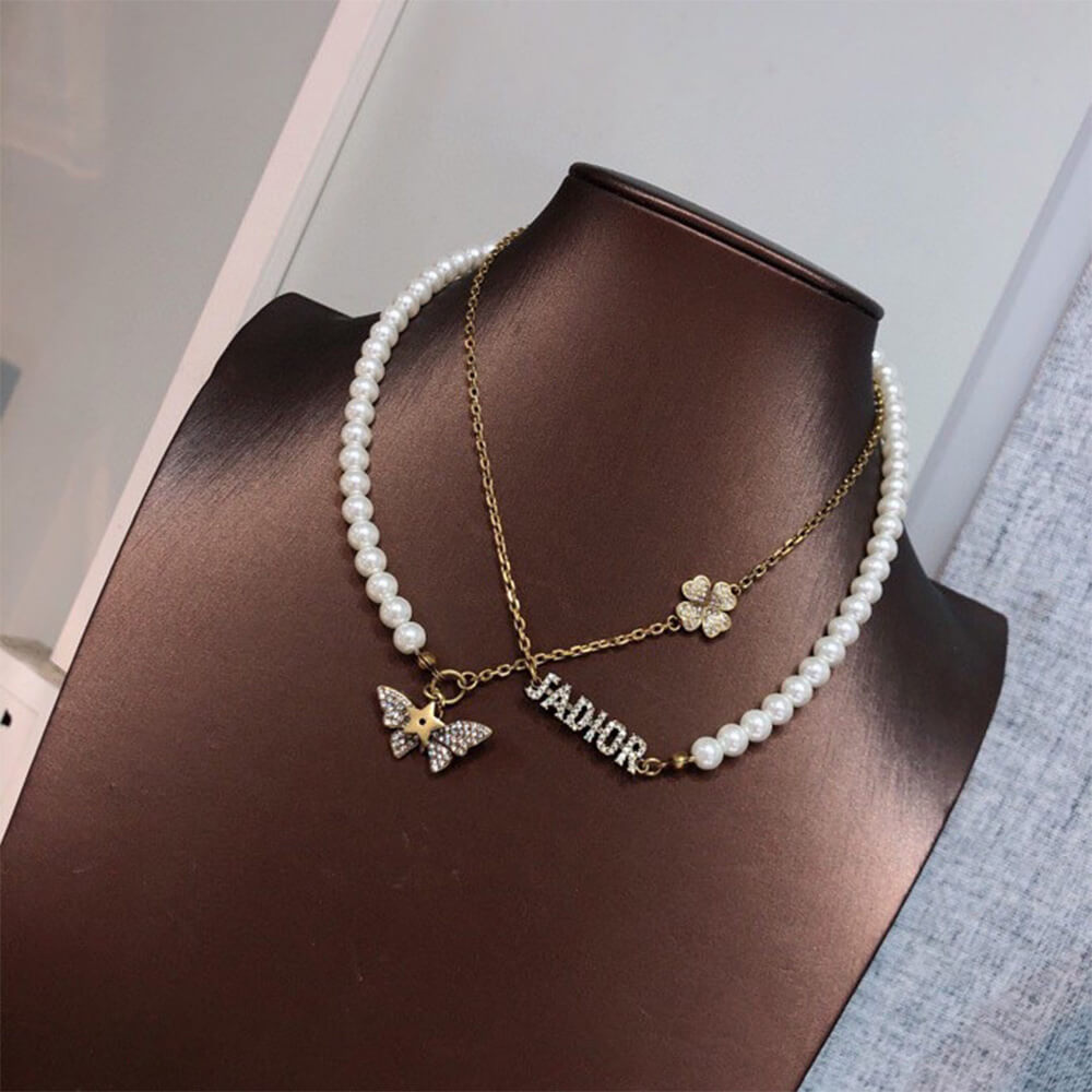 DIOR PEARL NECKLACE - Top Club