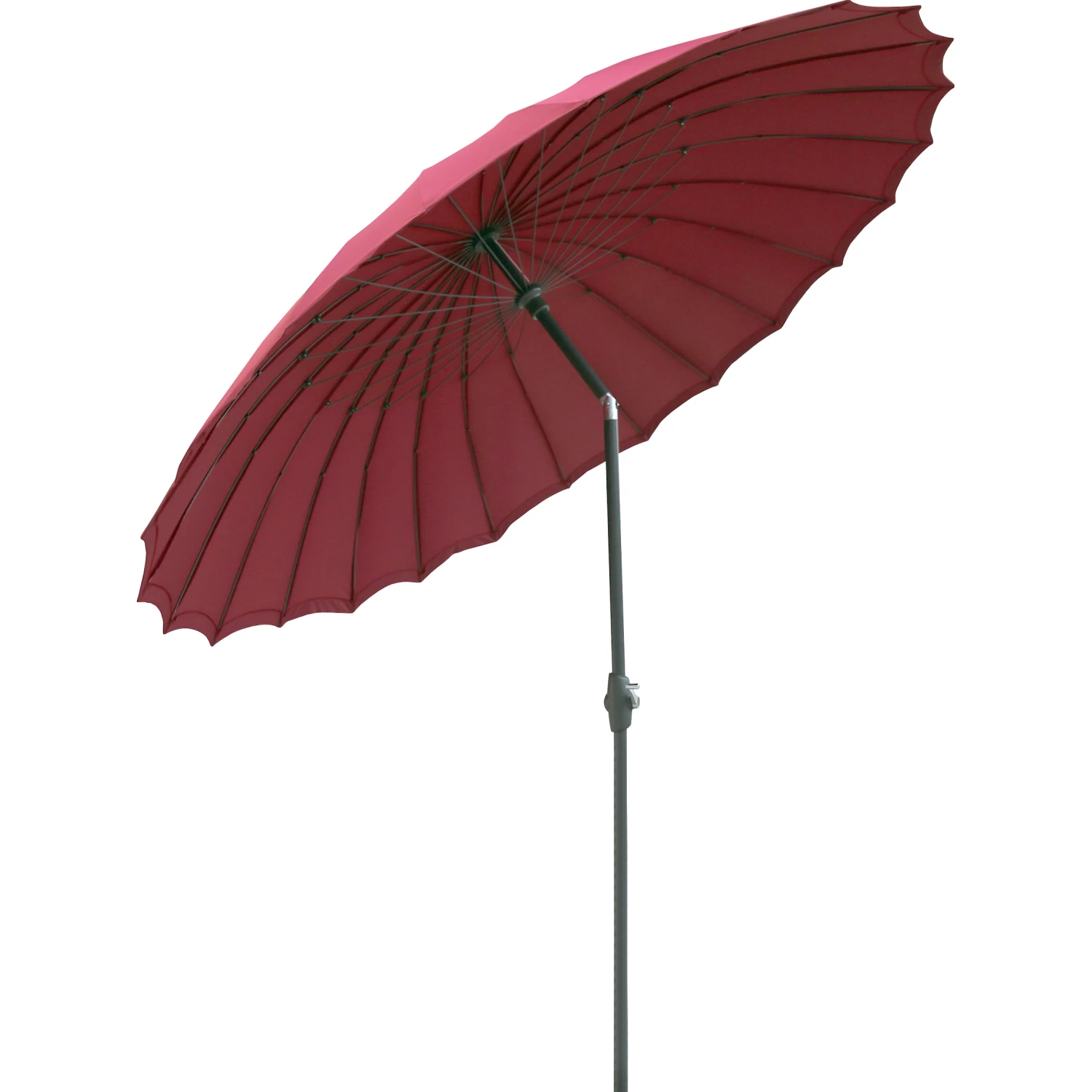 Ombrellone da giardino a palo centrale Limon Ø 270 cm rosso borgogna
