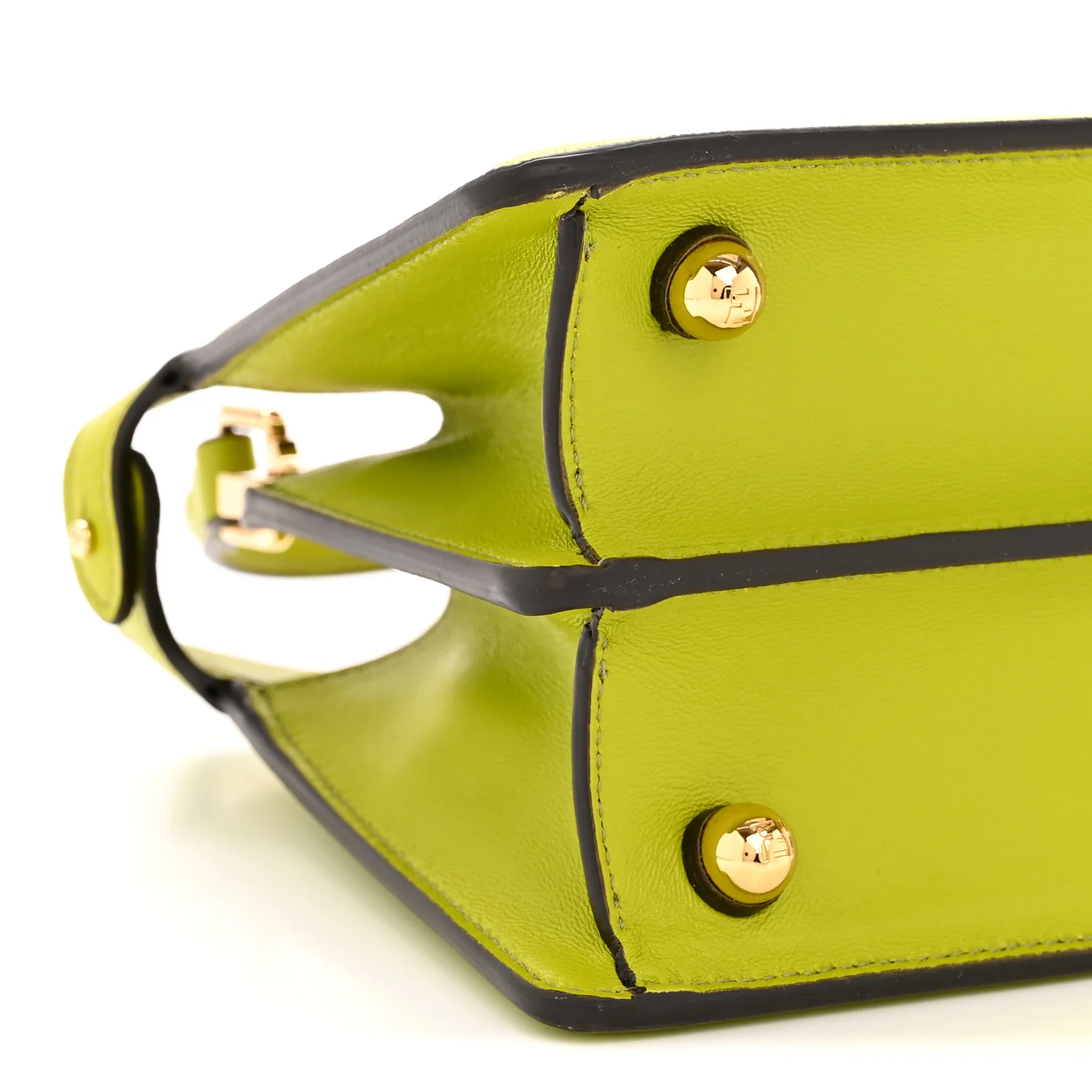 Shiny Nappa Petite Peekaboo I SEE U Satchel  Wasabi - Top Club