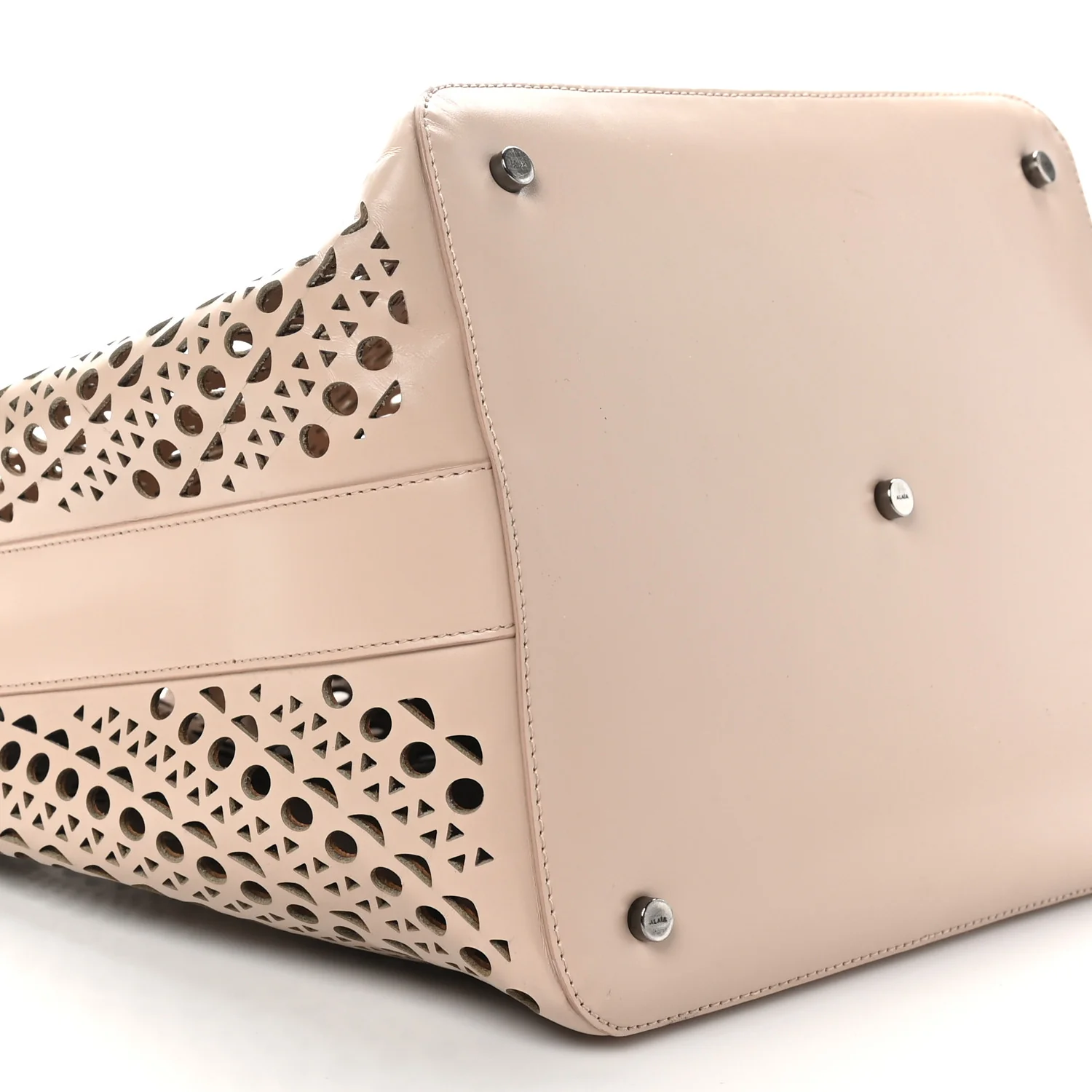 Calfskin Laser Cut Tote Sable - Top Club